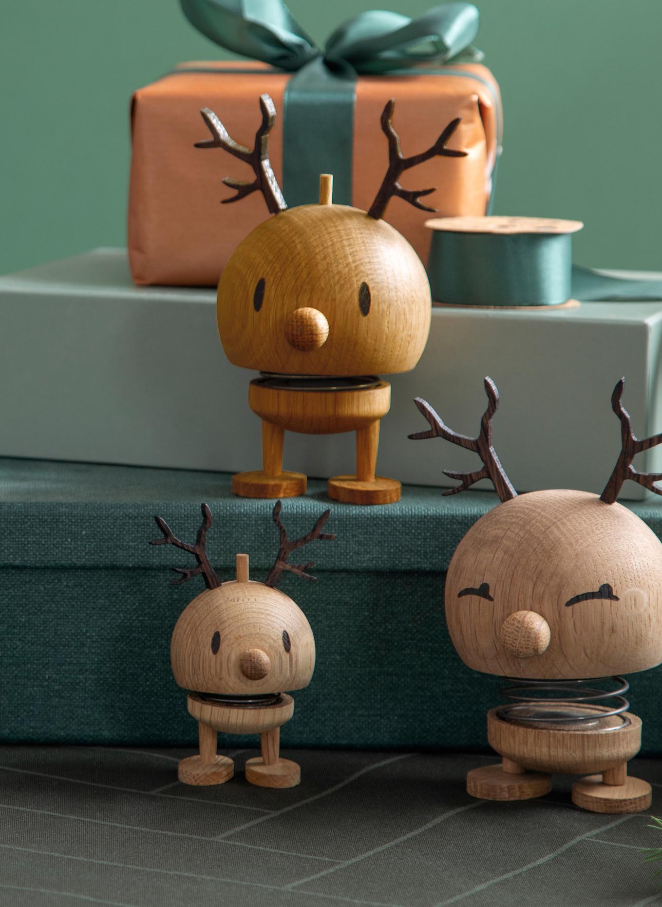 Hoptimist Dekofigur REINDEER BUMBLE MEDIUM: BRAUN