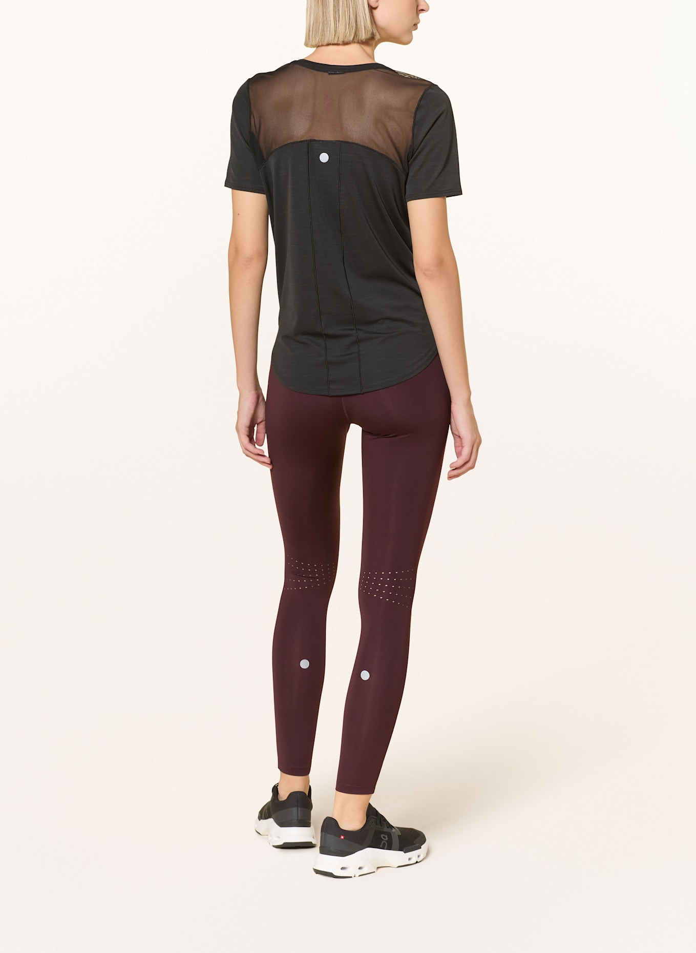 ASICS Lauf-Tights ROAD HIGH WAIST TIGHT: DUNKELROT