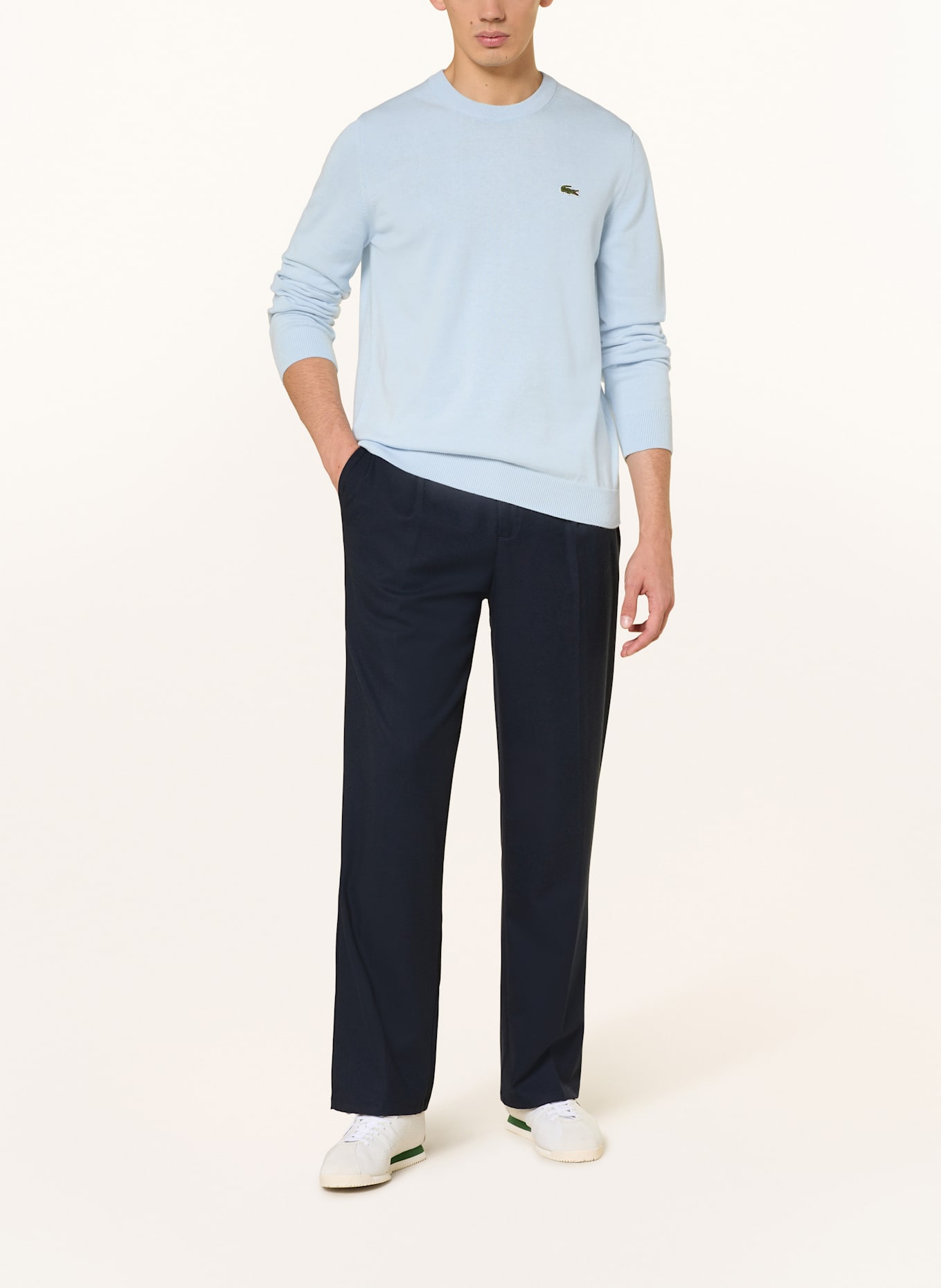 LACOSTE Sweater: LIGHT BLUE