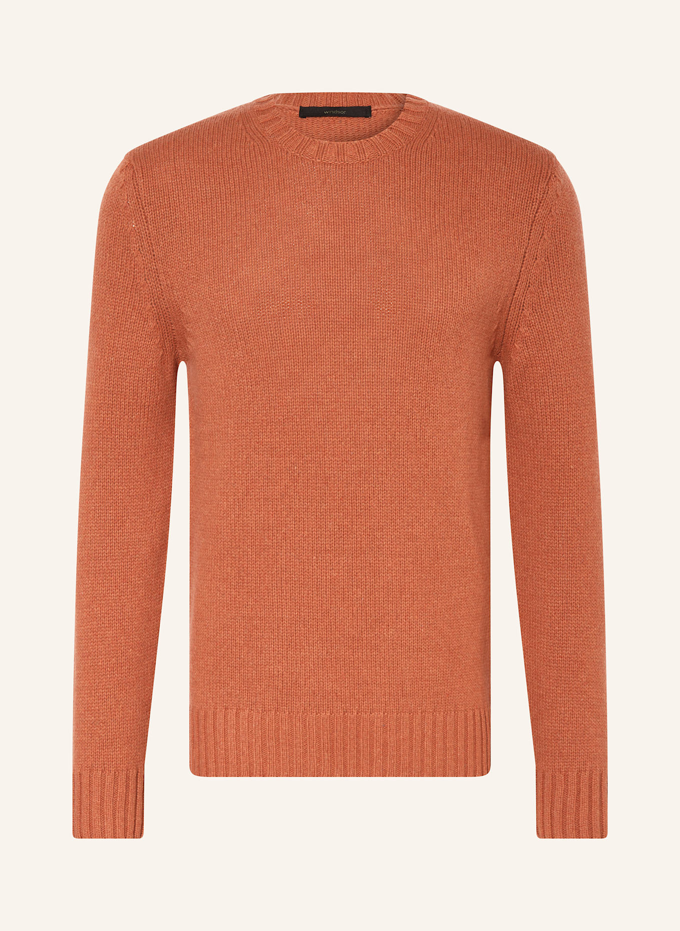 windsor. Cashmere-Pullover: DUNKELORANGE