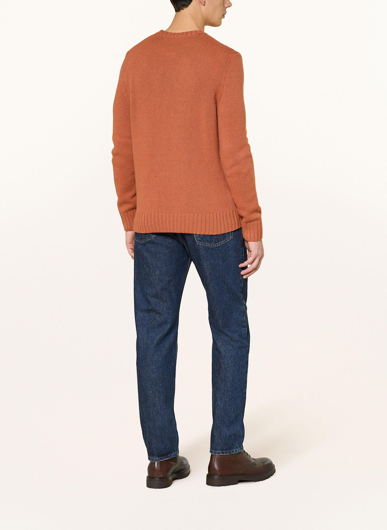 windsor. Cashmere-Pullover: DUNKELORANGE