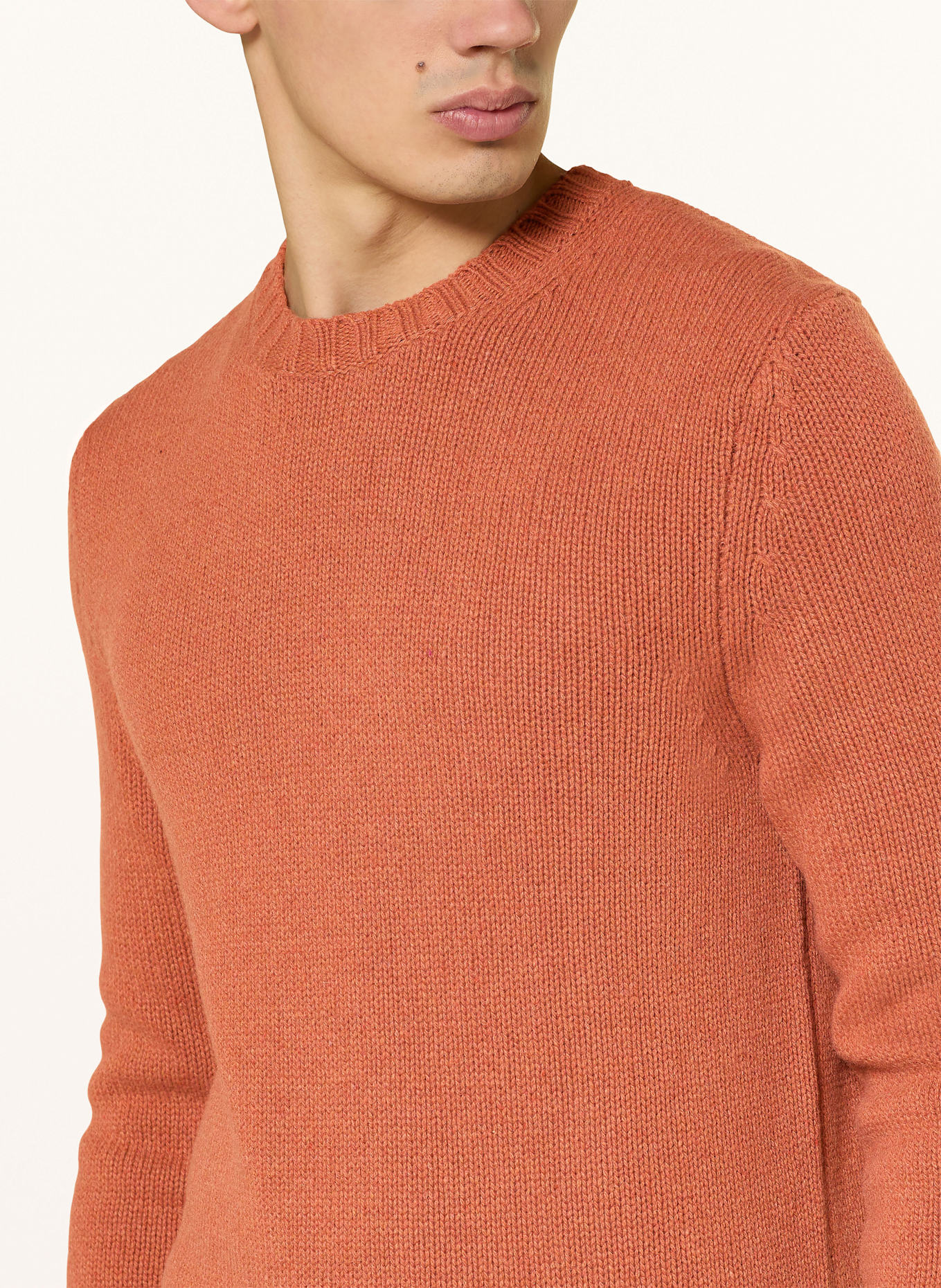 windsor. Cashmere-Pullover: DUNKELORANGE