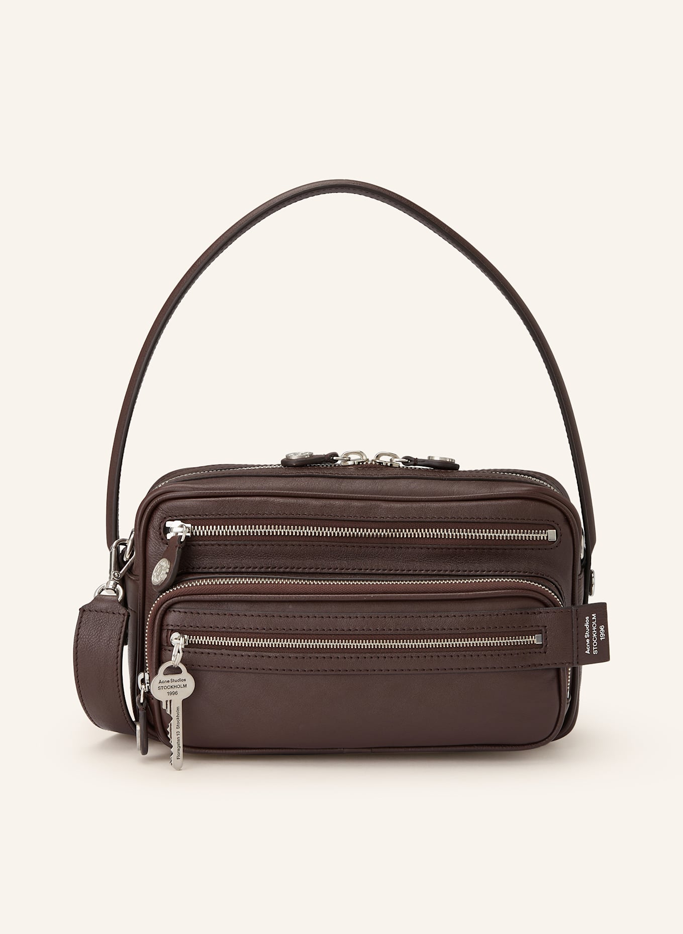 Acne Studios Schultertasche: DUNKELBRAUN