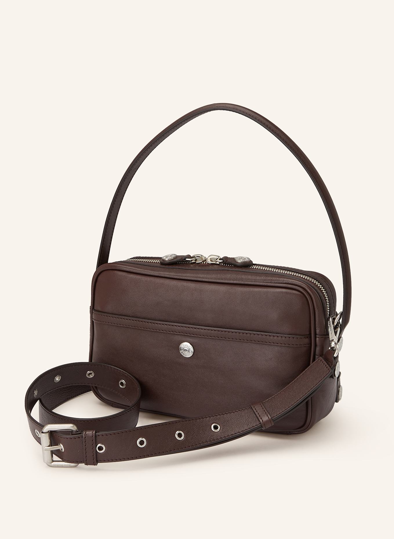 Acne Studios Schultertasche: DUNKELBRAUN