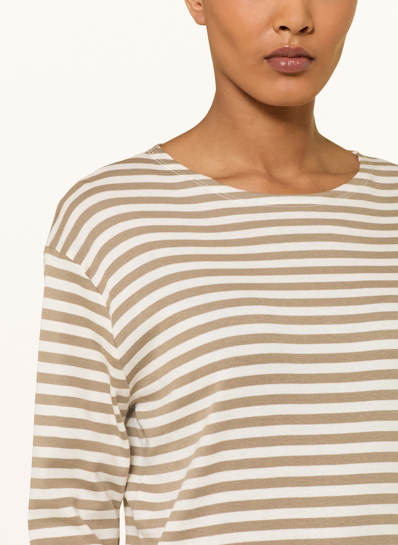 CLOSED Longsleeve: BEIGE / WEISS