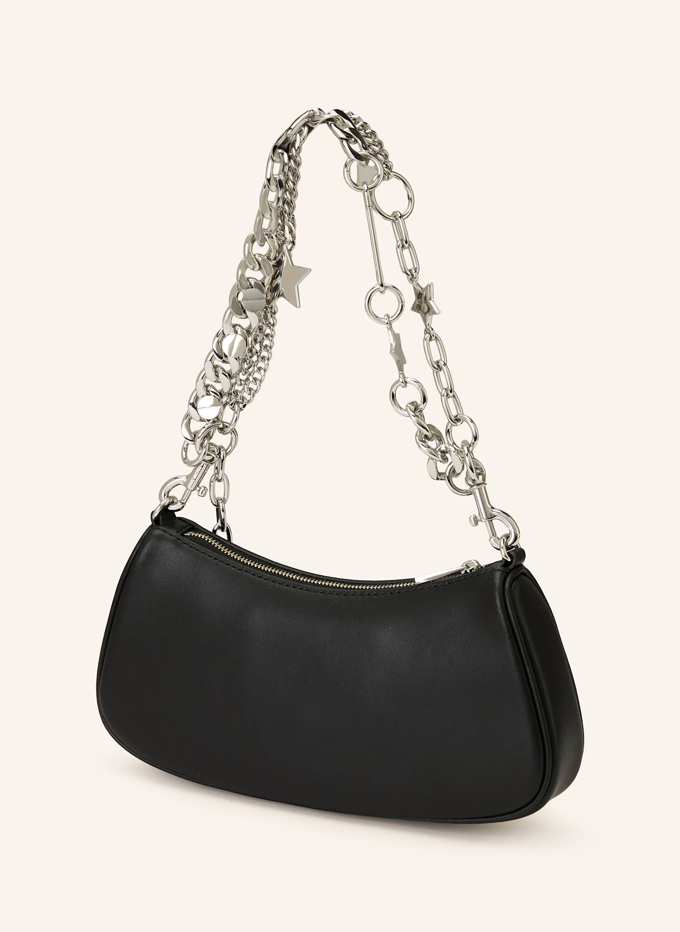 MARC JACOBS Schultertasche THE STAR CHARM SHOULDER BAG: SCHWARZ
