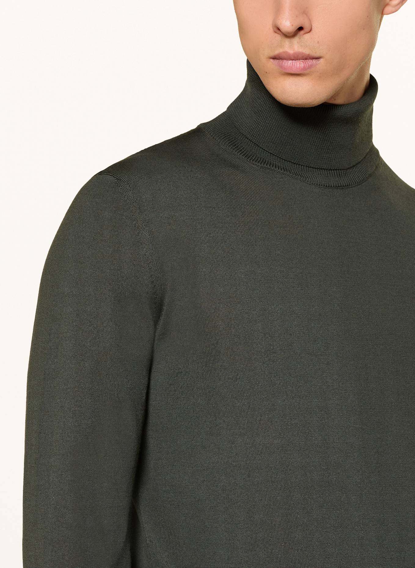 STRELLSON Rollkragenpullover MAREK: DUNKELGRÜN