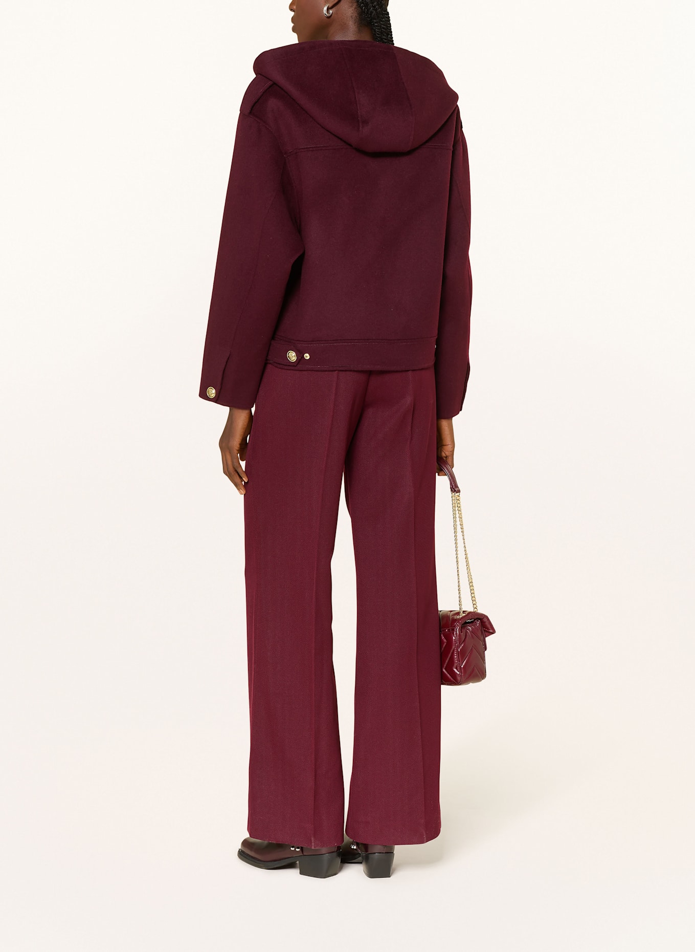 SANDRO Jacke: DUNKELROT