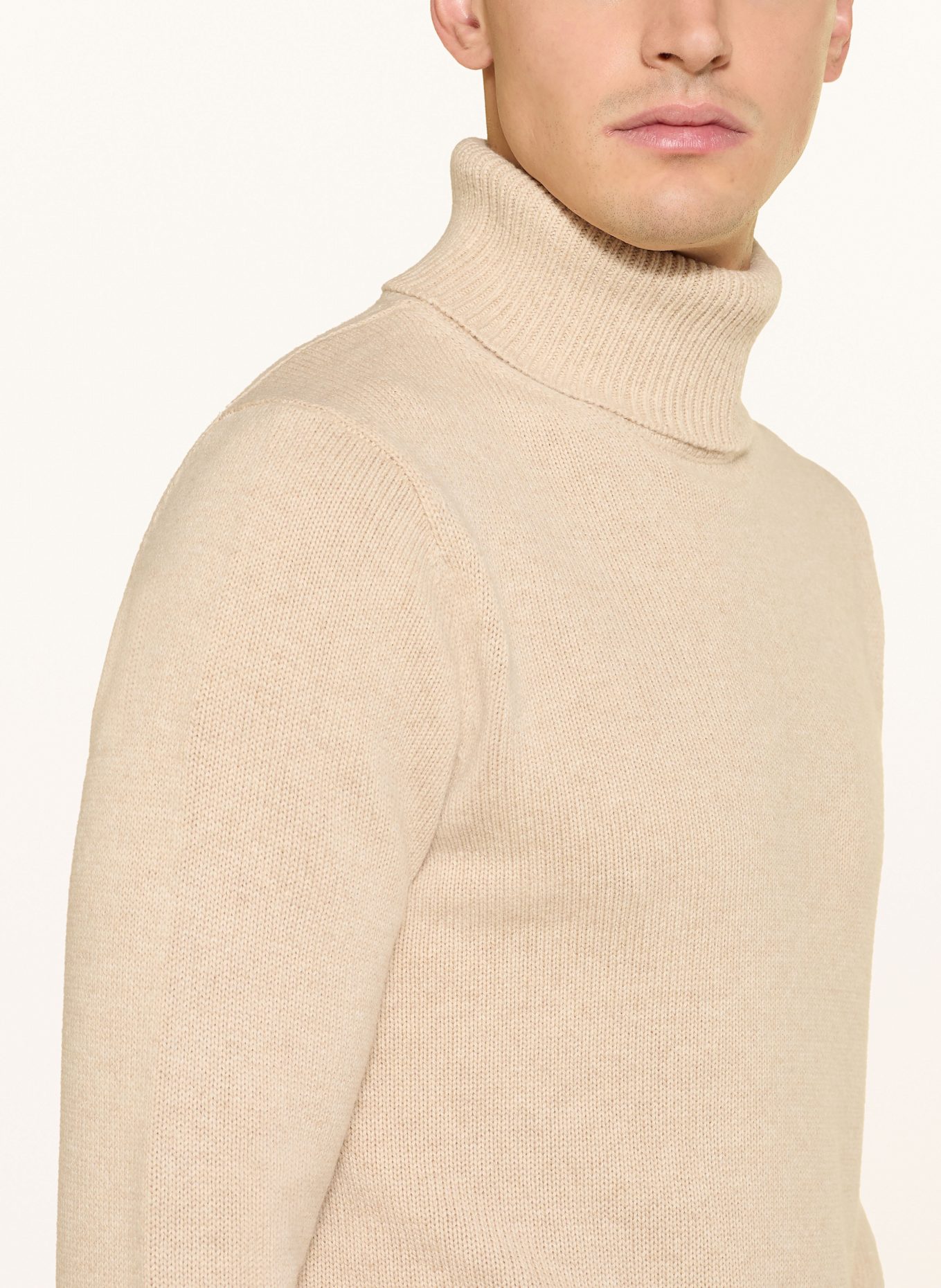 SANDRO Rollkragenpullover: HELLGELB