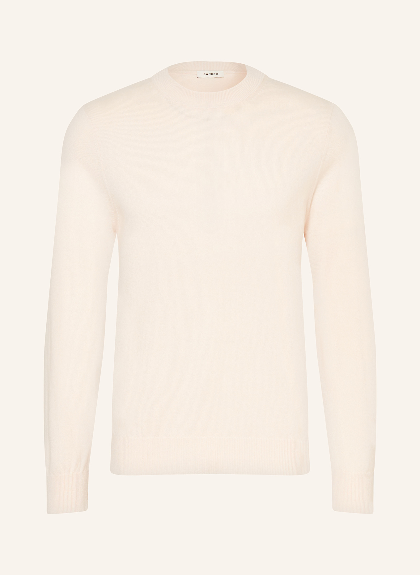 SANDRO Cashmere-Pullover: CREME