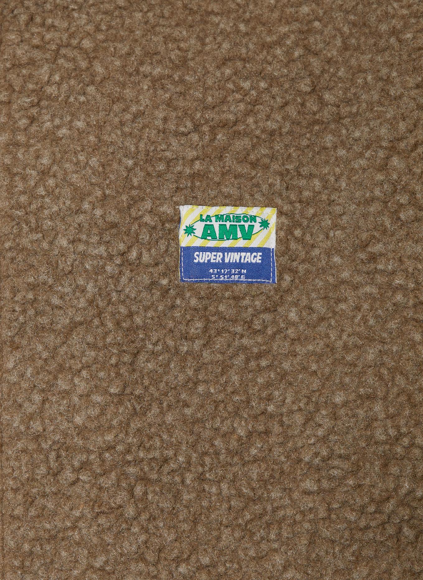 American Vintage Kurtka pluszowa HOKTOWN: CIEMNOBRĄZOWY