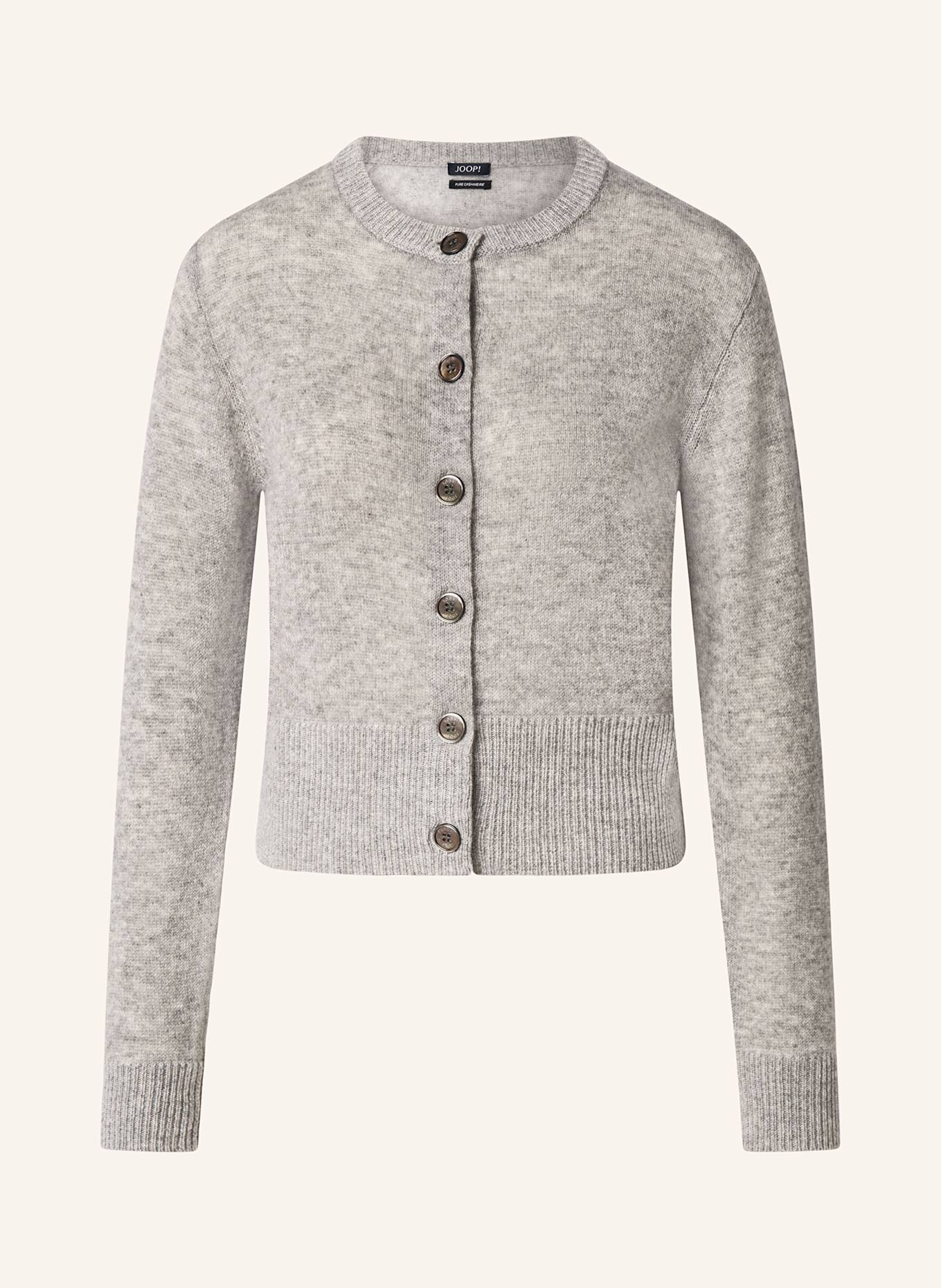 JOOP! Strickjacke KARINA aus Cashmere: GRAU