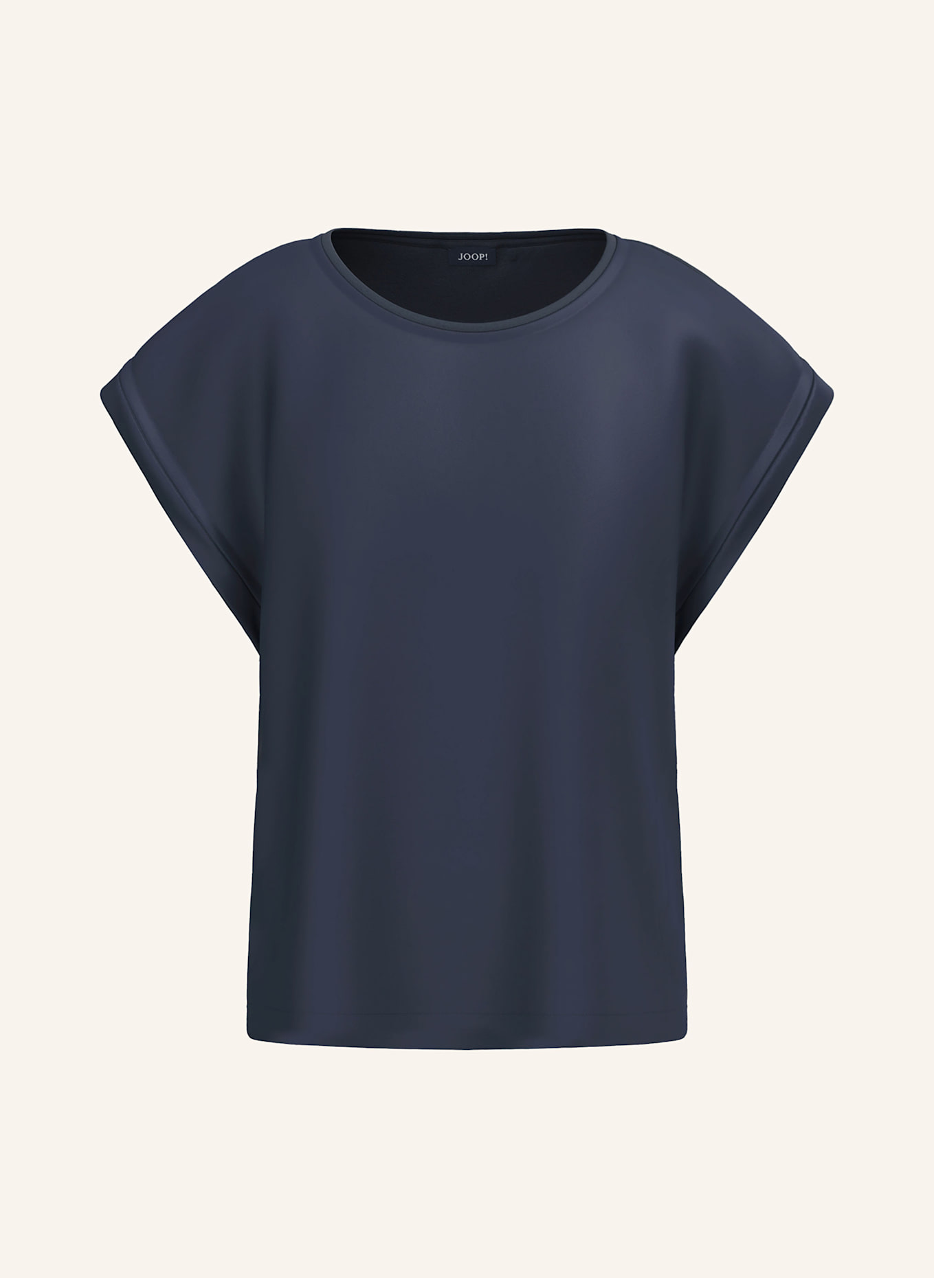 JOOP! Blusenshirt TAILA im Materialmix: DUNKELBLAU