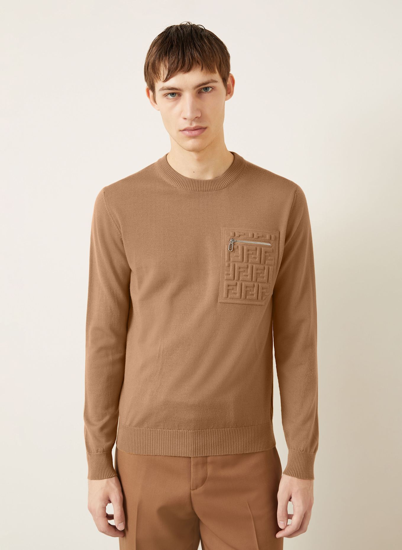 FENDI Pullover: CAMEL