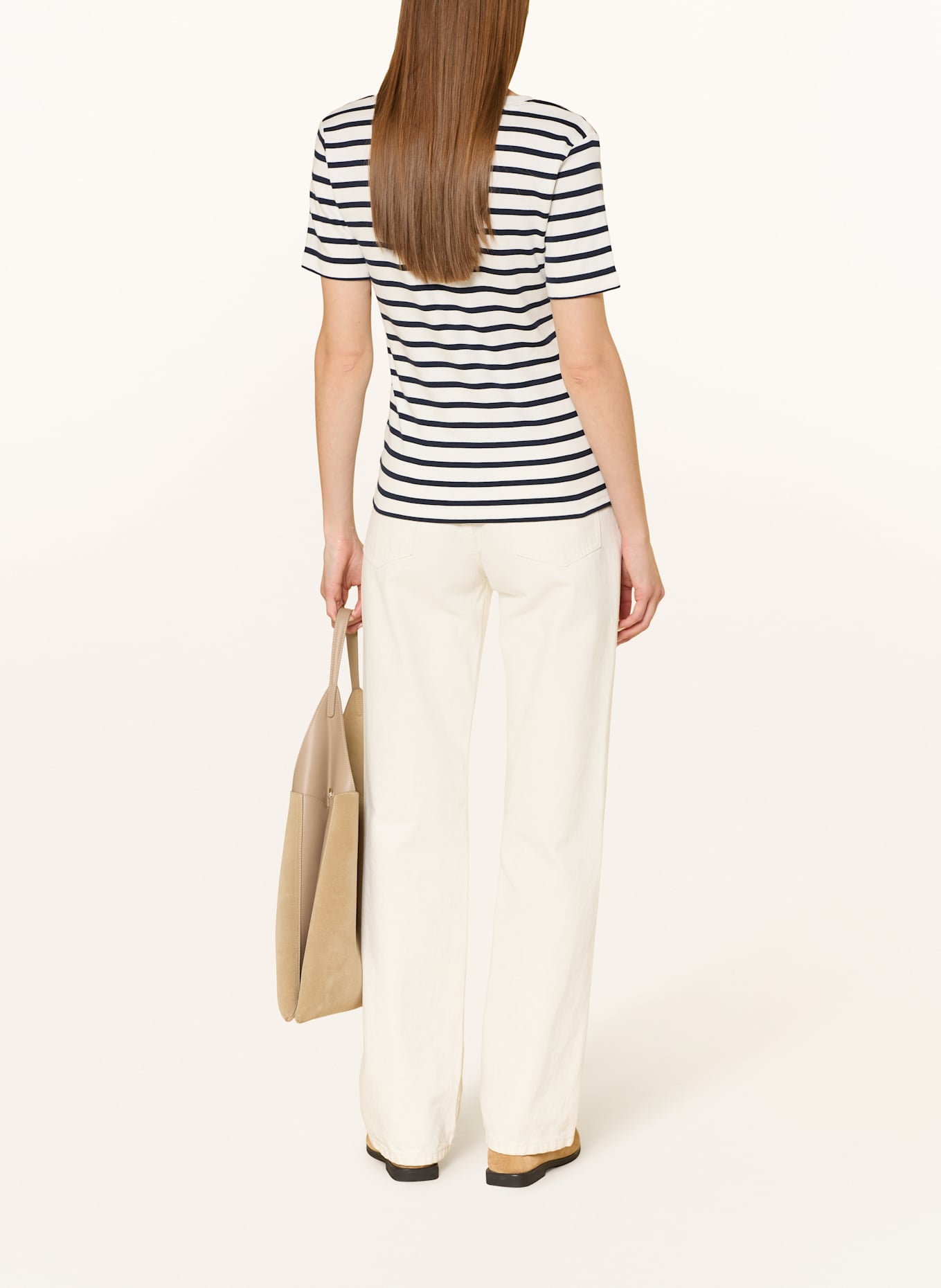 TOMMY HILFIGER T-shirt: WHITE / DARK BLUE