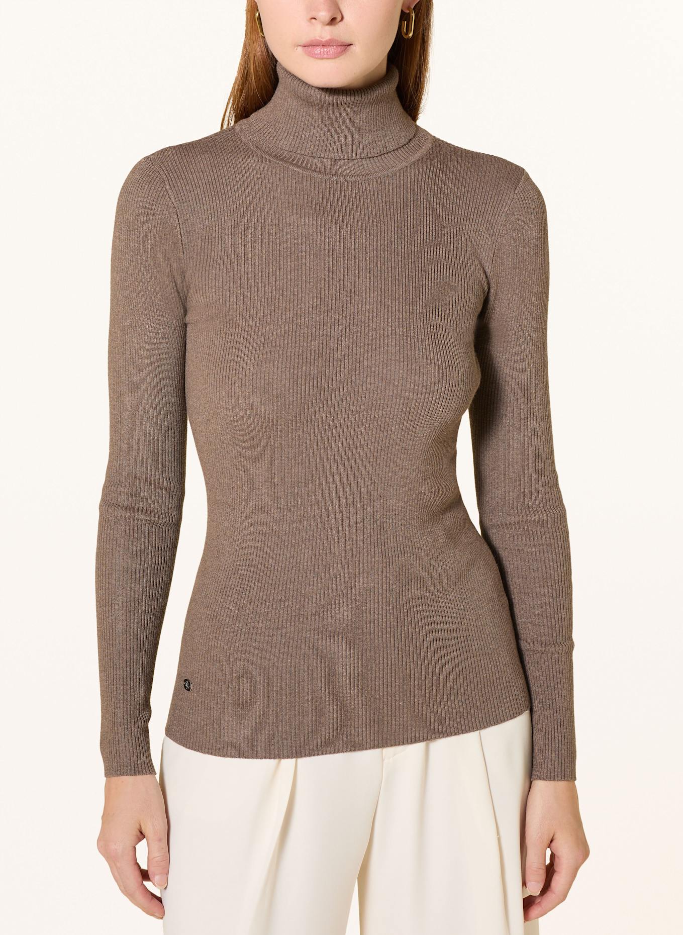 LAUREN RALPH LAUREN Rollkragenpullover: BRAUN