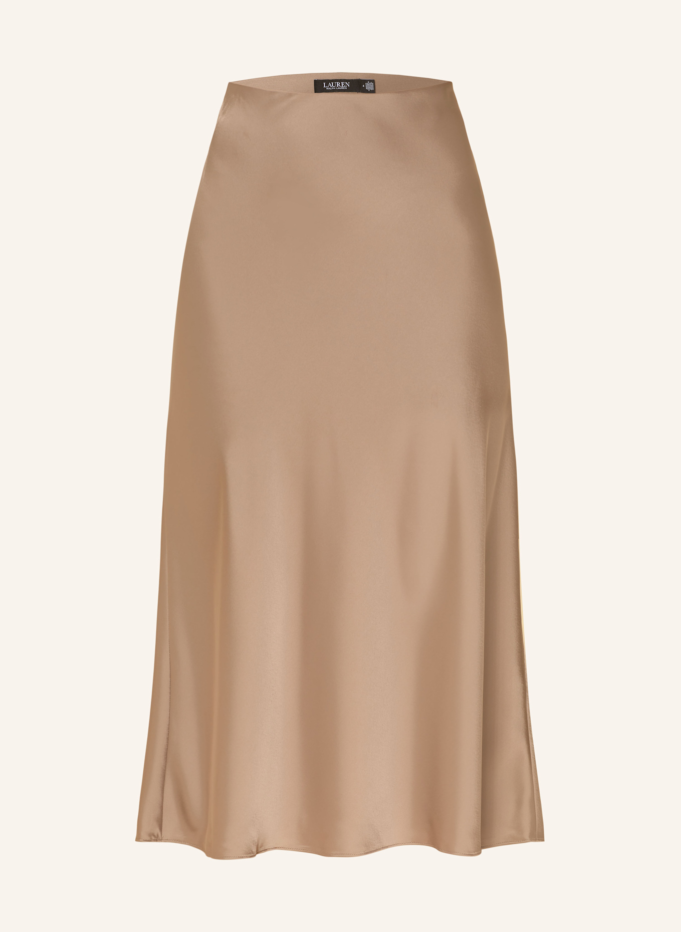 LAUREN RALPH LAUREN Satin skirt: BEIGE