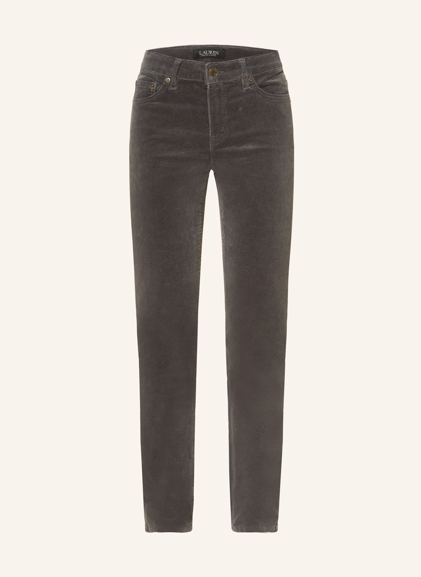 LAUREN RALPH LAUREN Cordhose: DUNKELGRAU