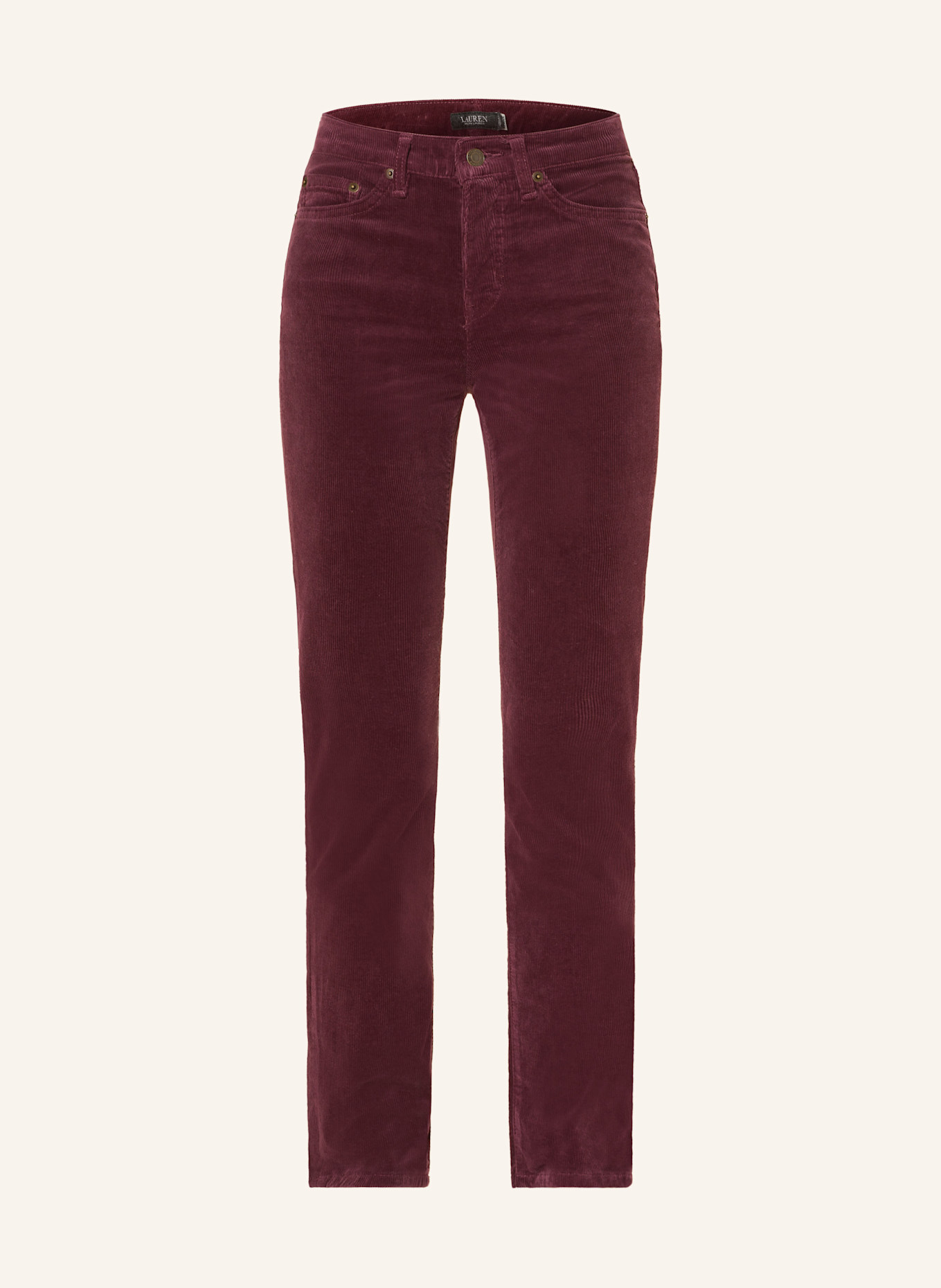 LAUREN RALPH LAUREN Cordhose: DUNKELROT