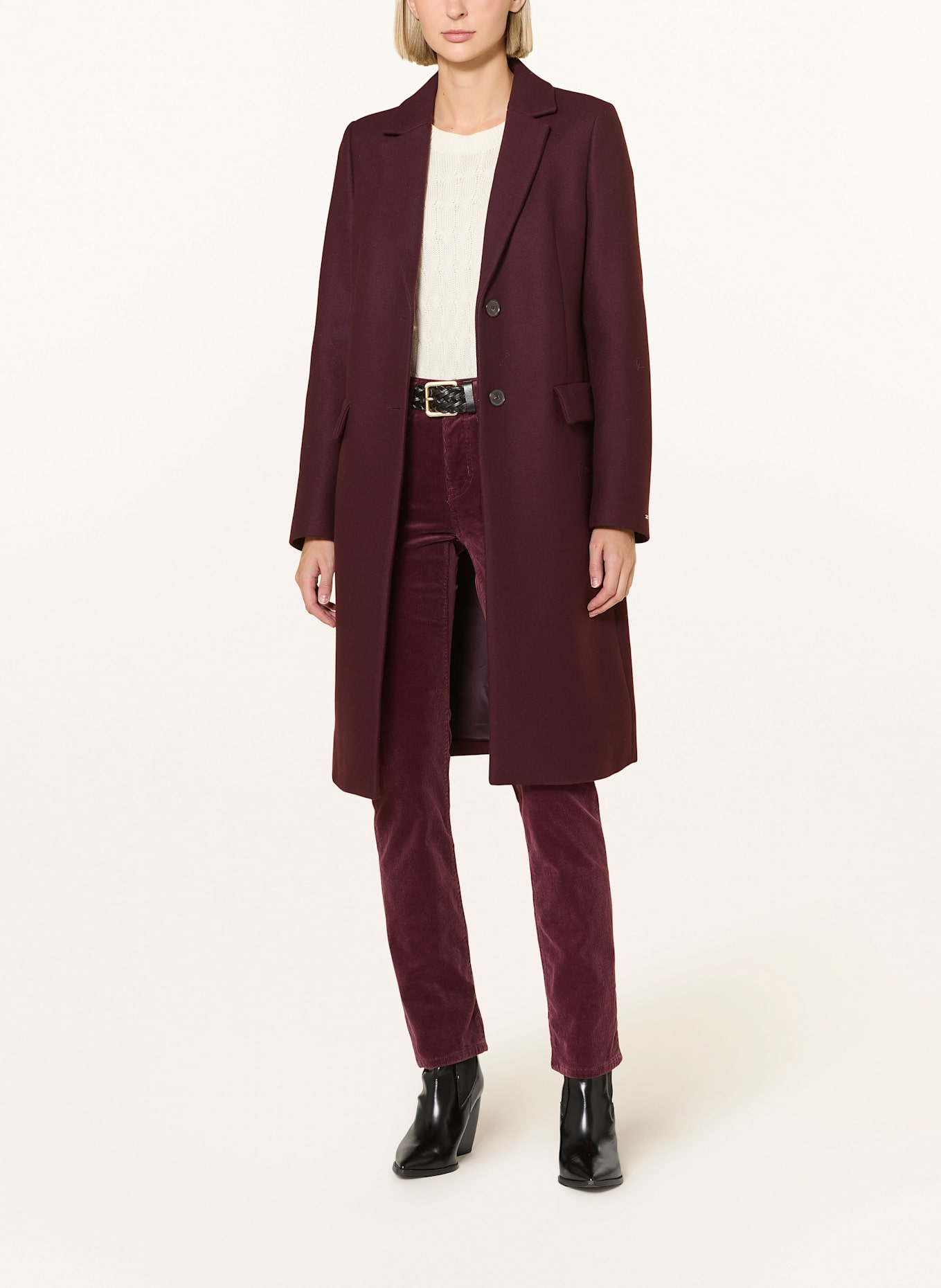 LAUREN RALPH LAUREN Cordhose: DUNKELROT