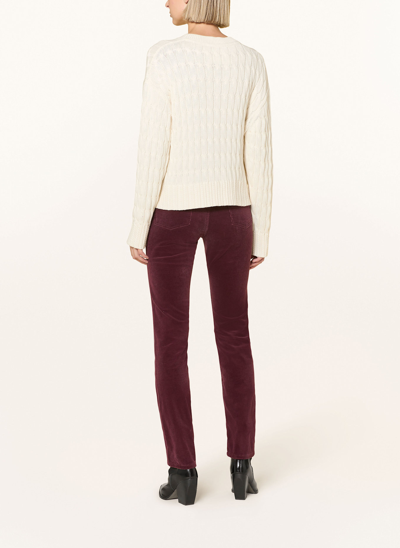 LAUREN RALPH LAUREN Cordhose: DUNKELROT