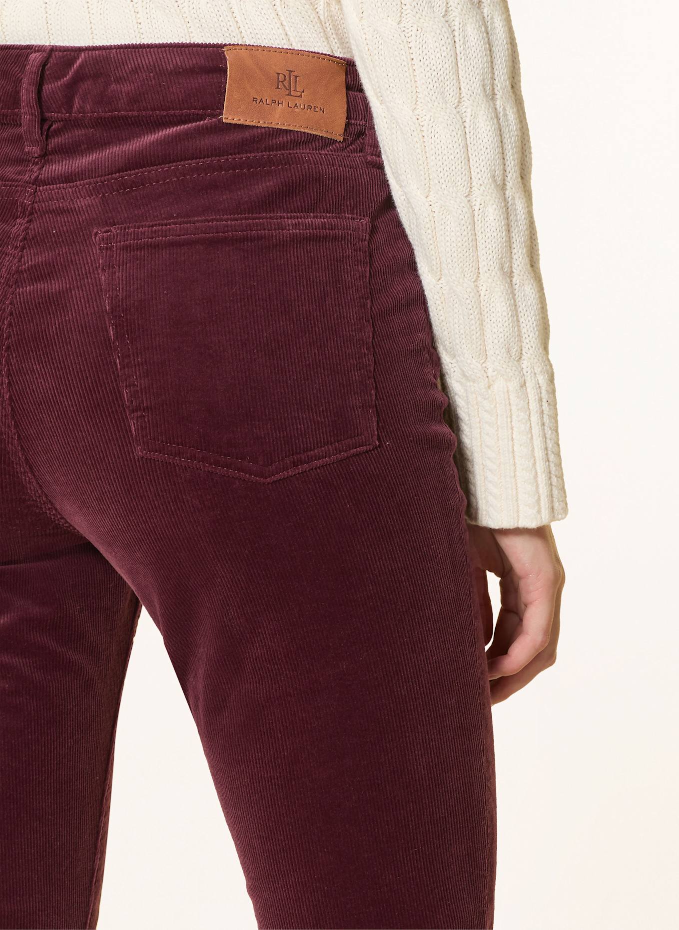 LAUREN RALPH LAUREN Cordhose: DUNKELROT