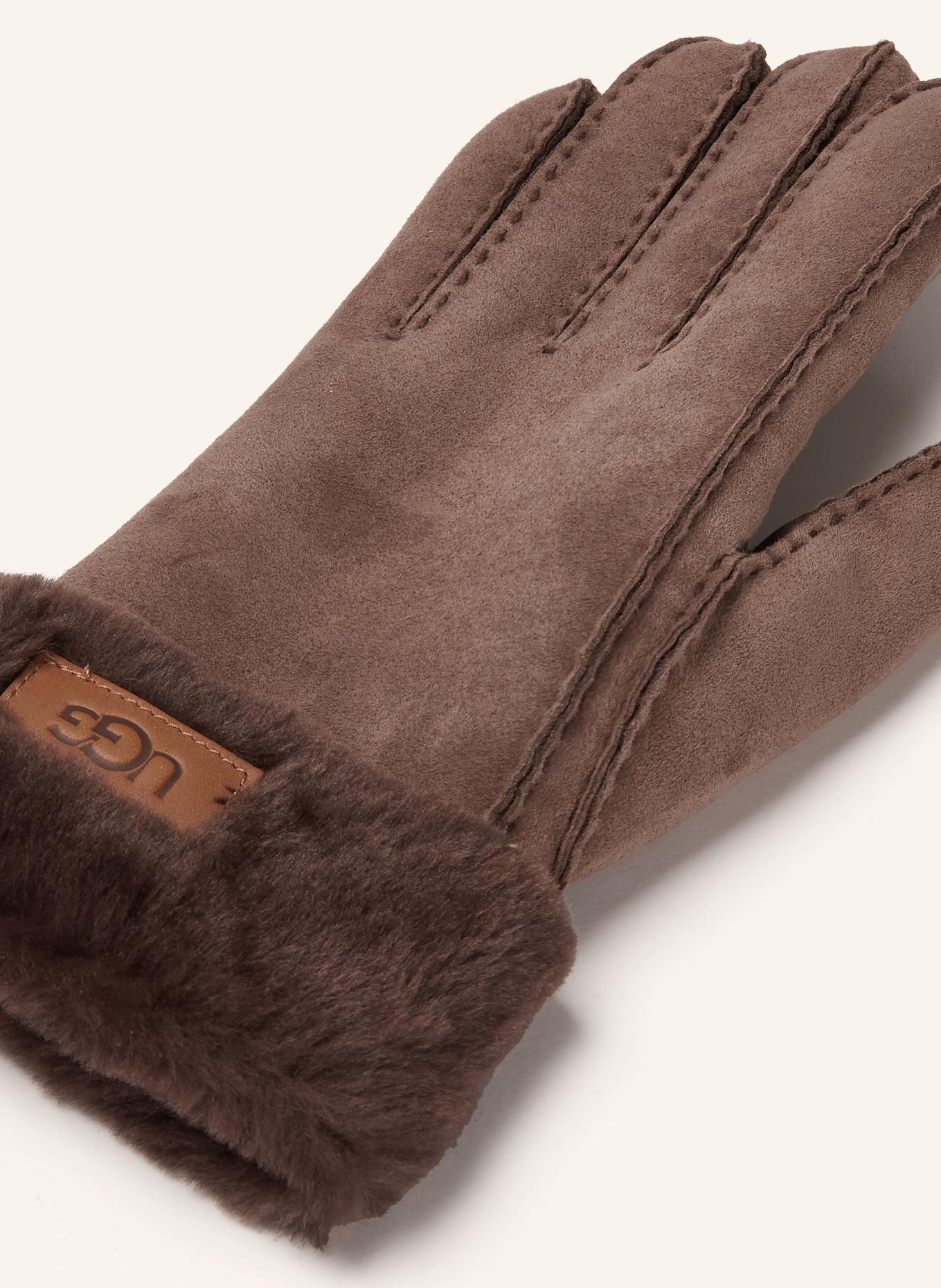 UGG Kožené rukavice: HNĚDÁ