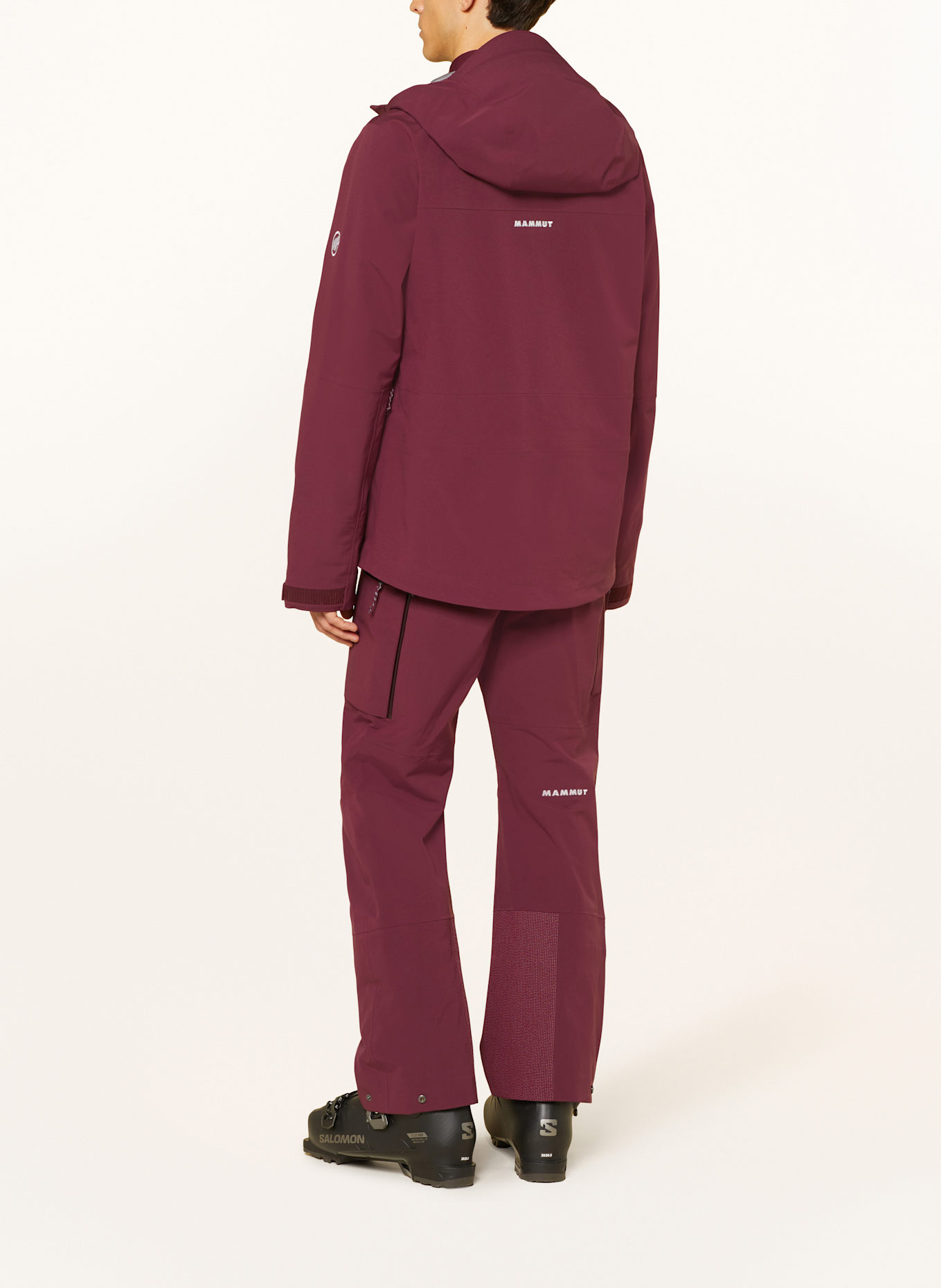 MAMMUT Hardshell-Skihose STONEY HS: DUNKELROT