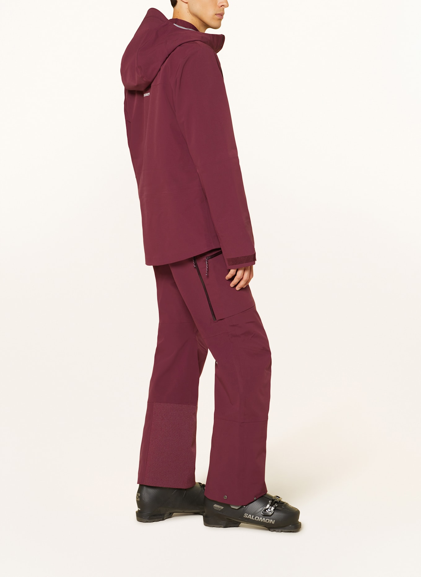 MAMMUT Hardshell-Skihose STONEY HS: DUNKELROT