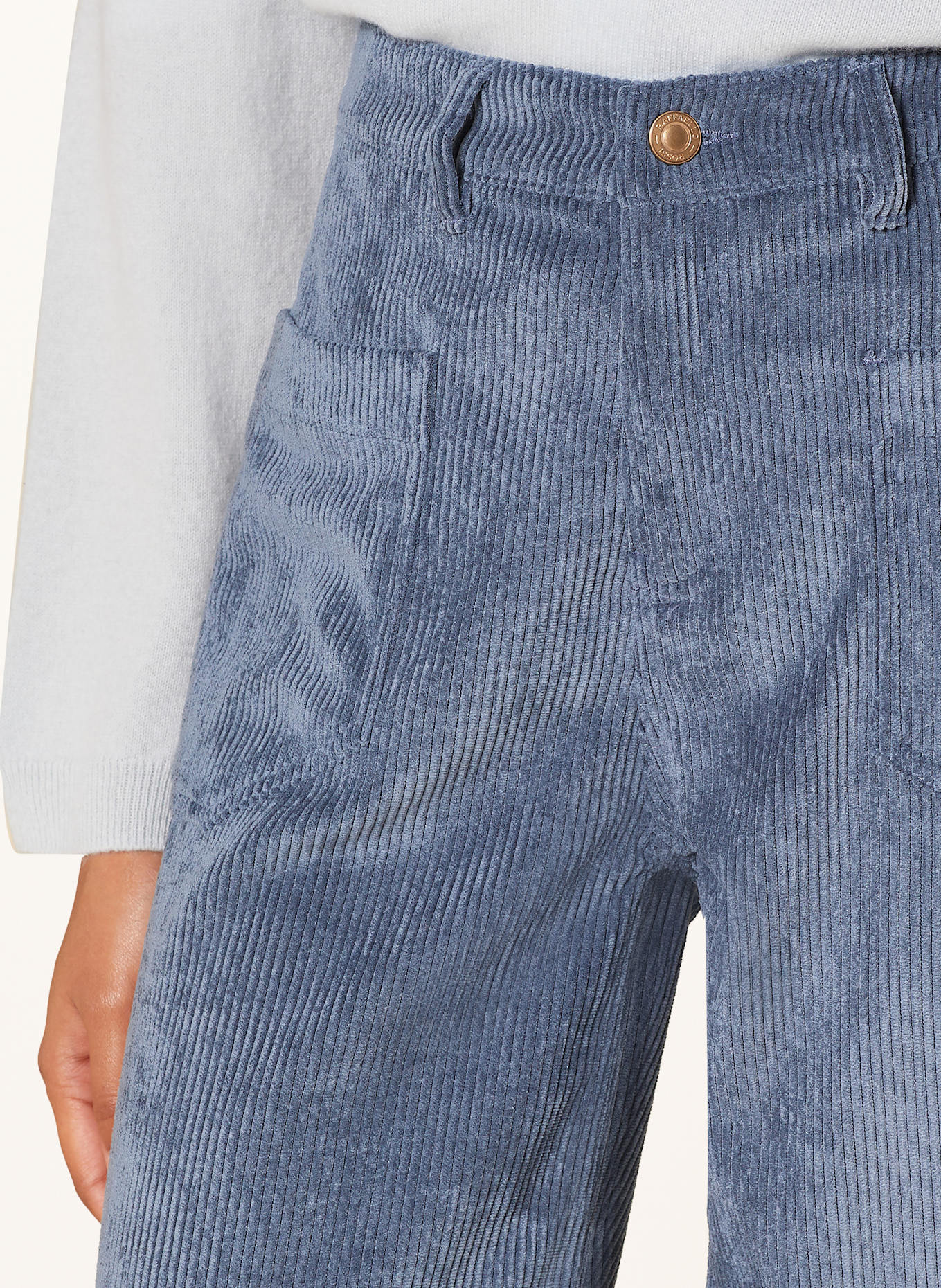 RAFFAELLO ROSSI Cordhose MIRU: BLAUGRAU