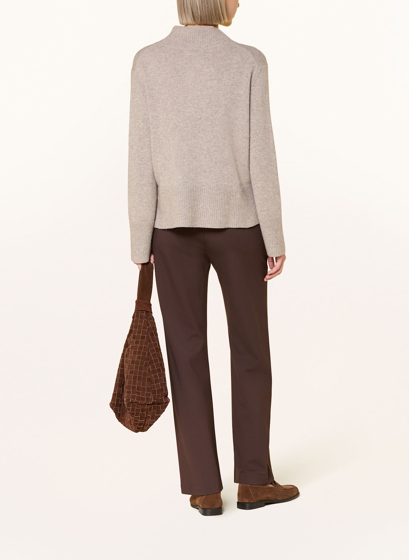 MAC Marlenehose CHIARA aus Jersey: DUNKELBRAUN