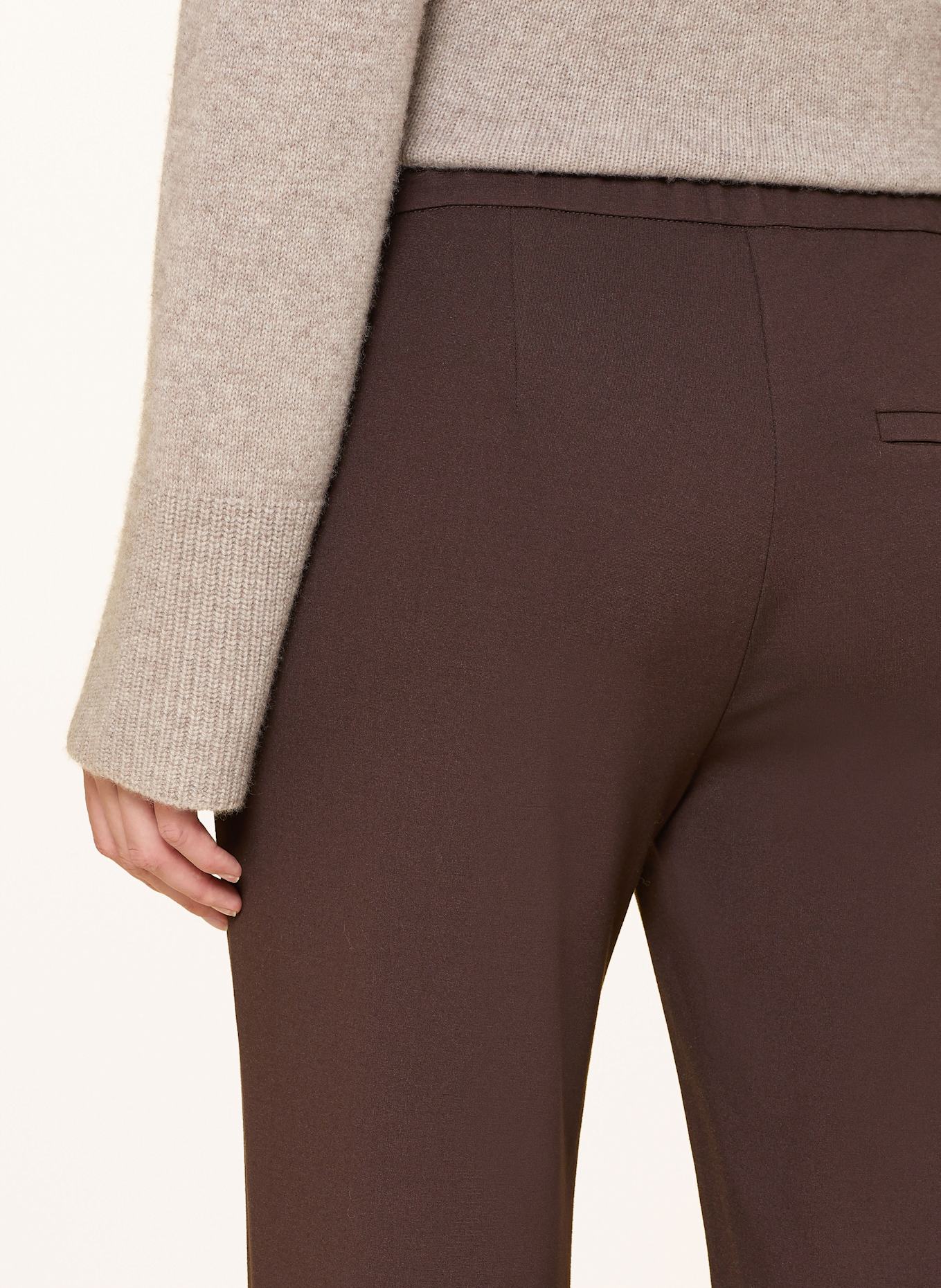 MAC Marlenehose CHIARA aus Jersey: DUNKELBRAUN