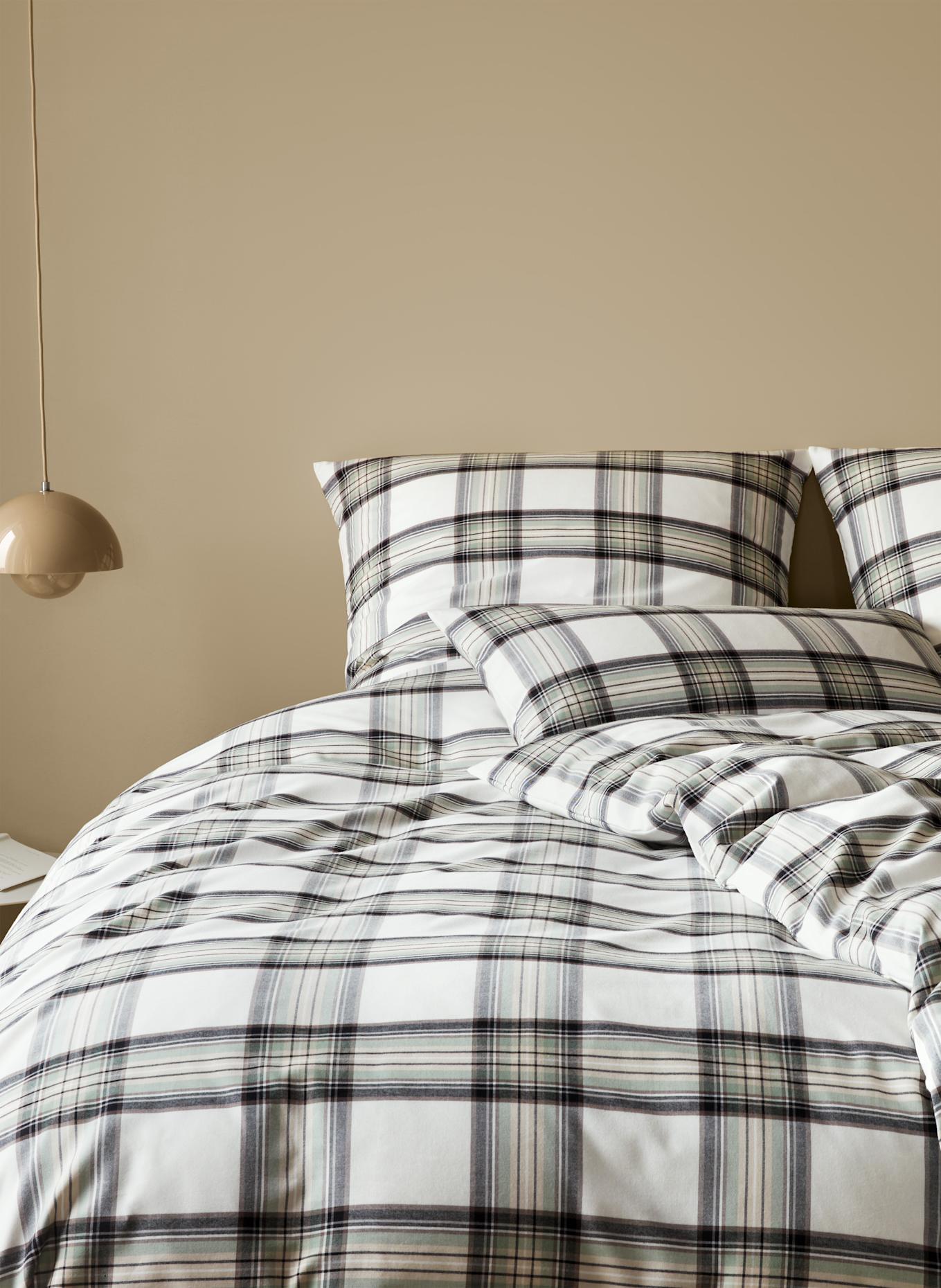 elegante Bettwäsche WESTMINSTER: CREME / BEIGE / HELLGRÜN