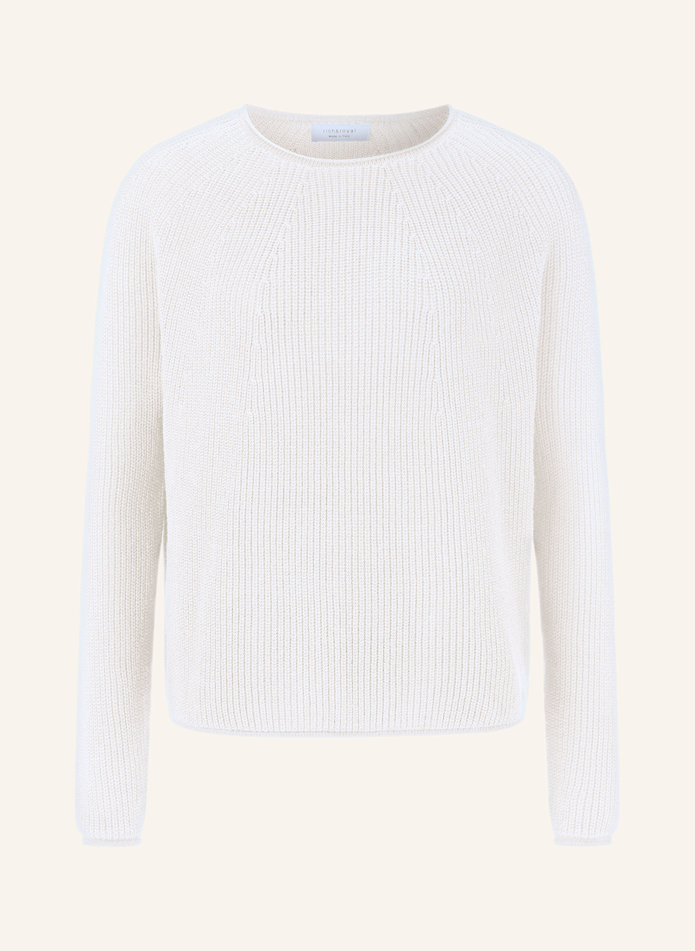 Rich & Royal Pullover: WEISS
