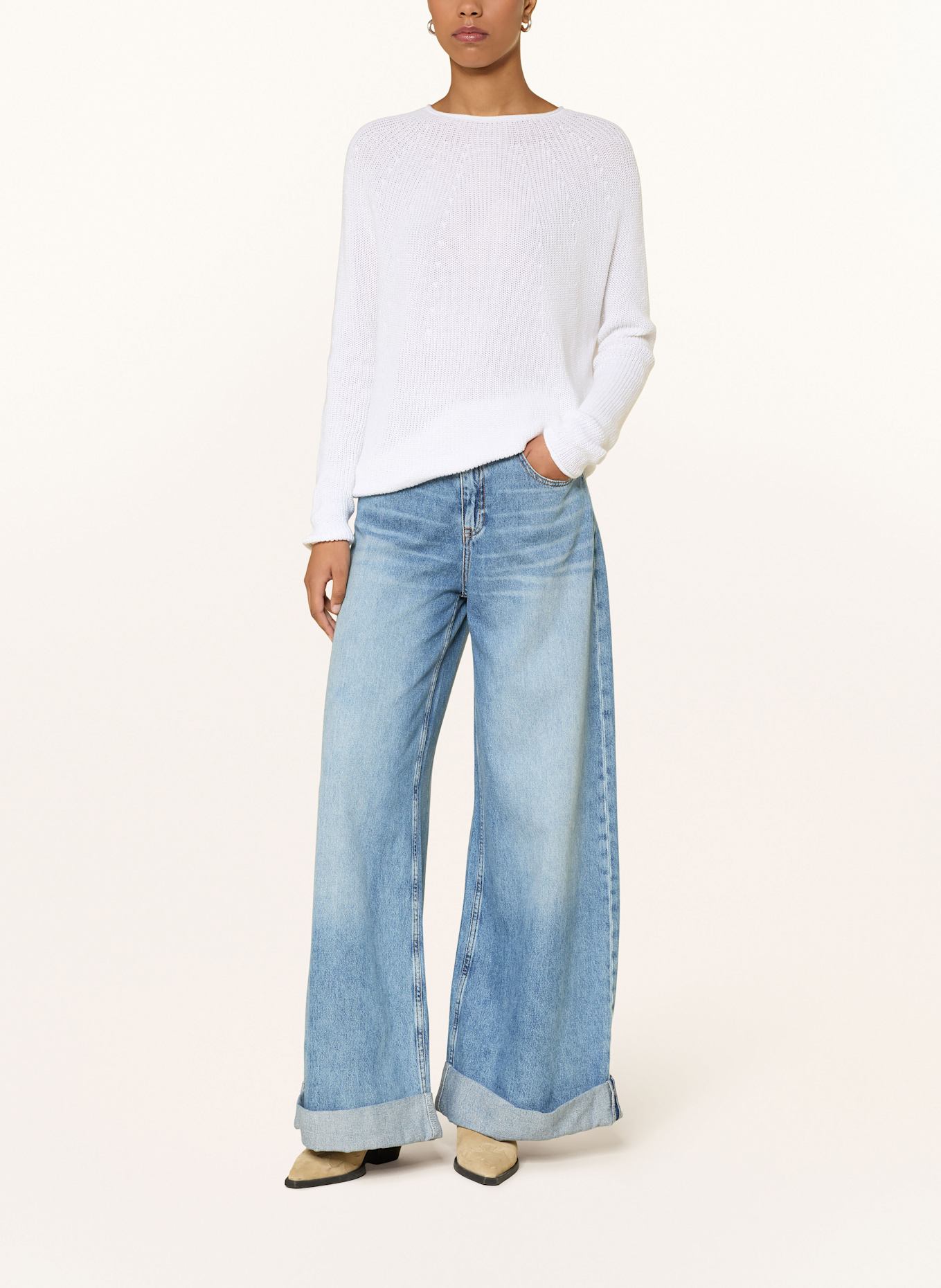 Rich & Royal Pullover: WEISS