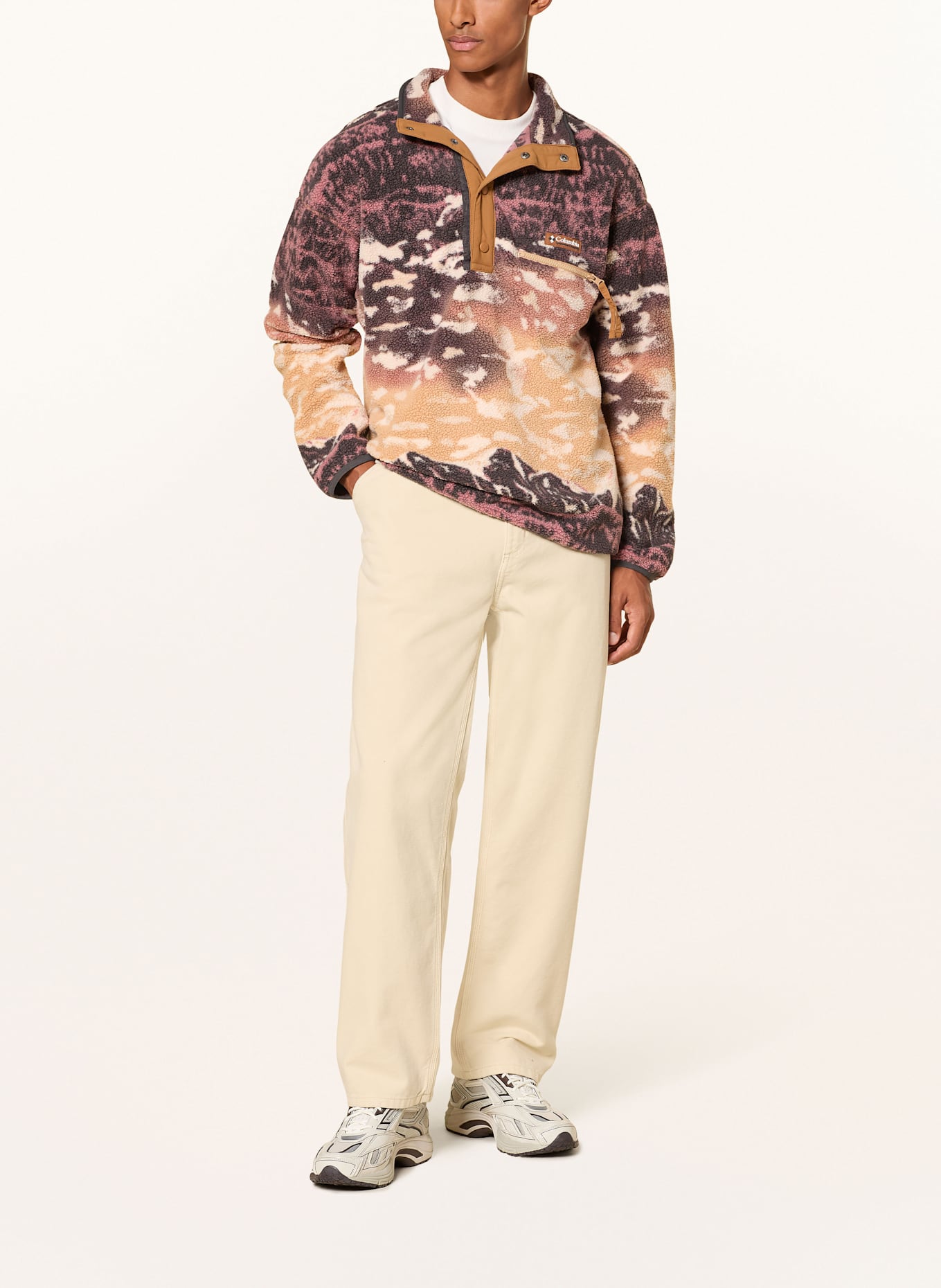 Columbia Fleece-Troyer HELVETIA™ II: WEISS / ROSÉ / SCHWARZ