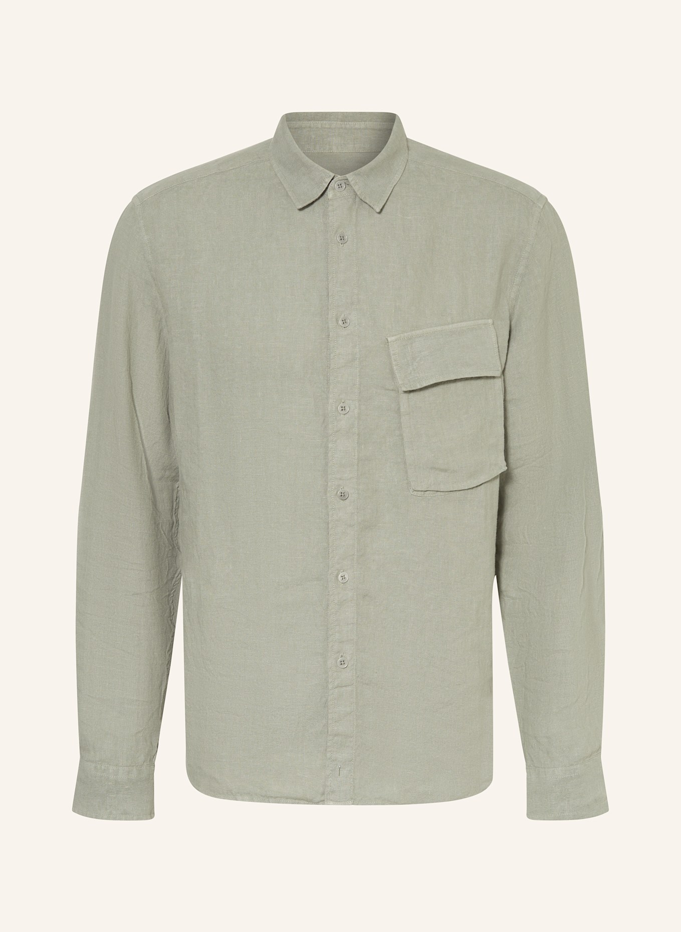 BELSTAFF Leinenhemd SCALE Comfort Fit: HELLGRÜN