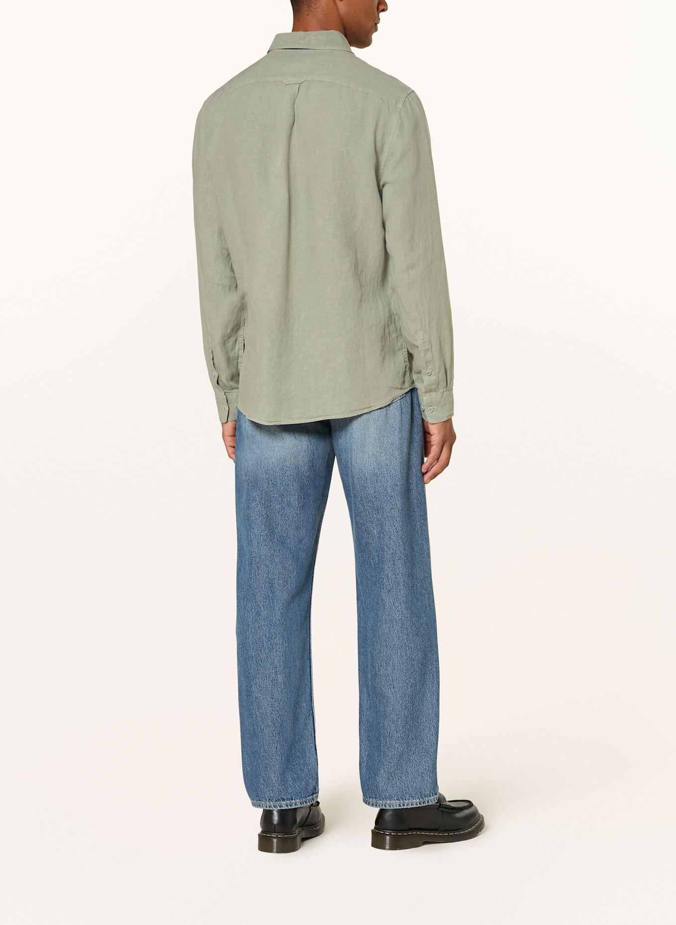 BELSTAFF Leinenhemd SCALE Comfort Fit: HELLGRÜN