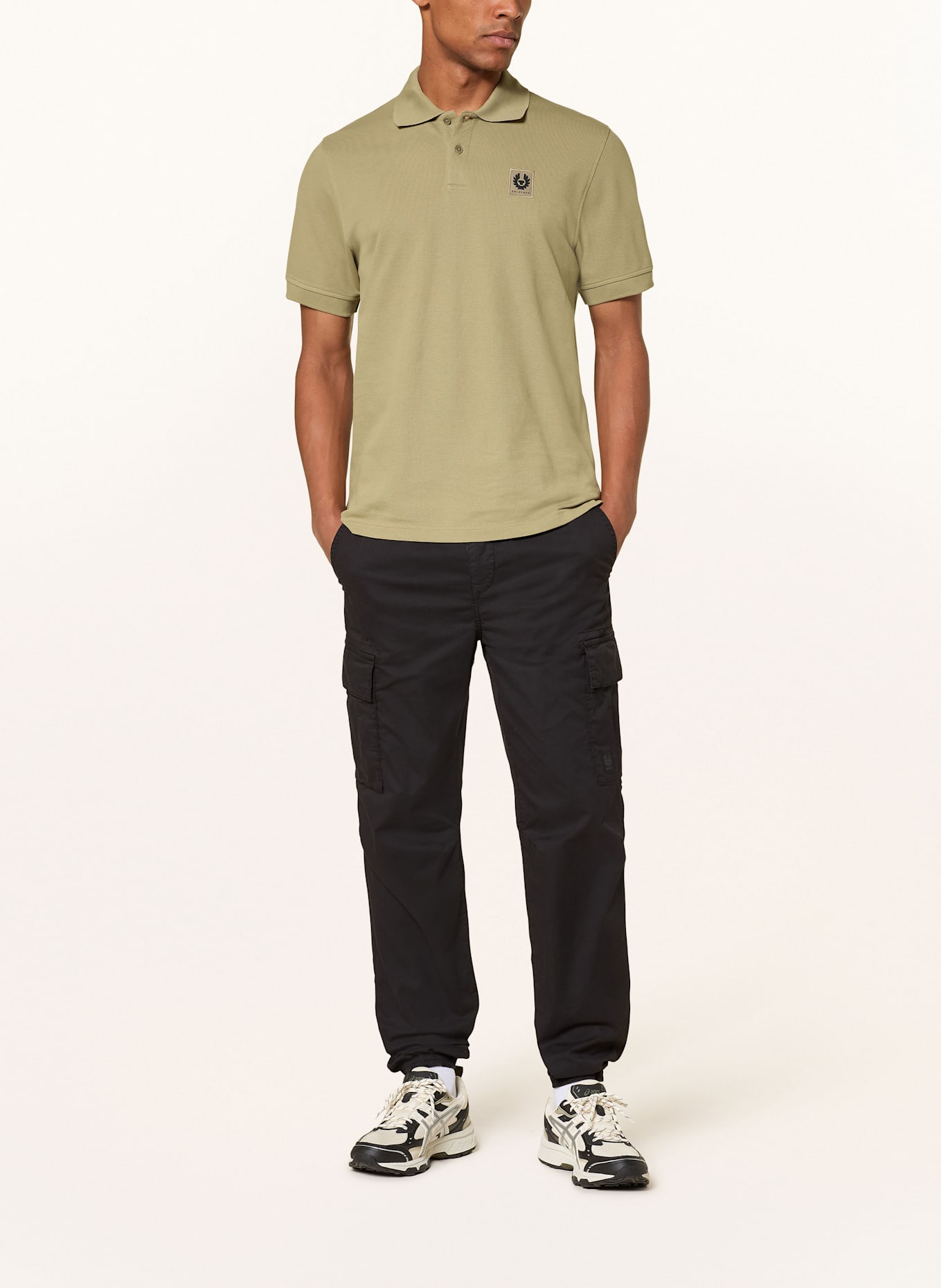 BELSTAFF Koszulka polo z piki: OLIWKOWY