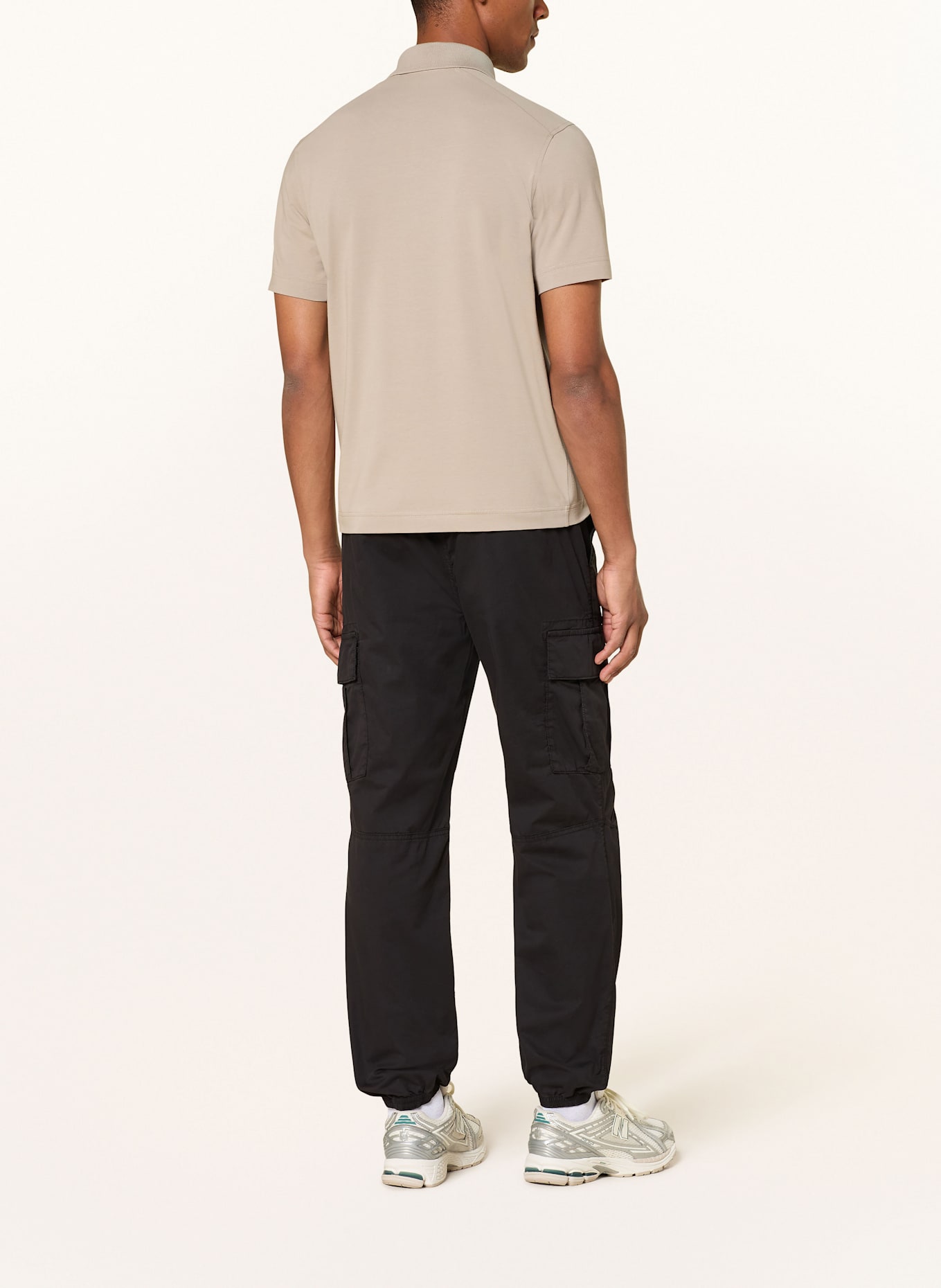 BELSTAFF ALLOY jersey polo shirt: LIGHT GRAY