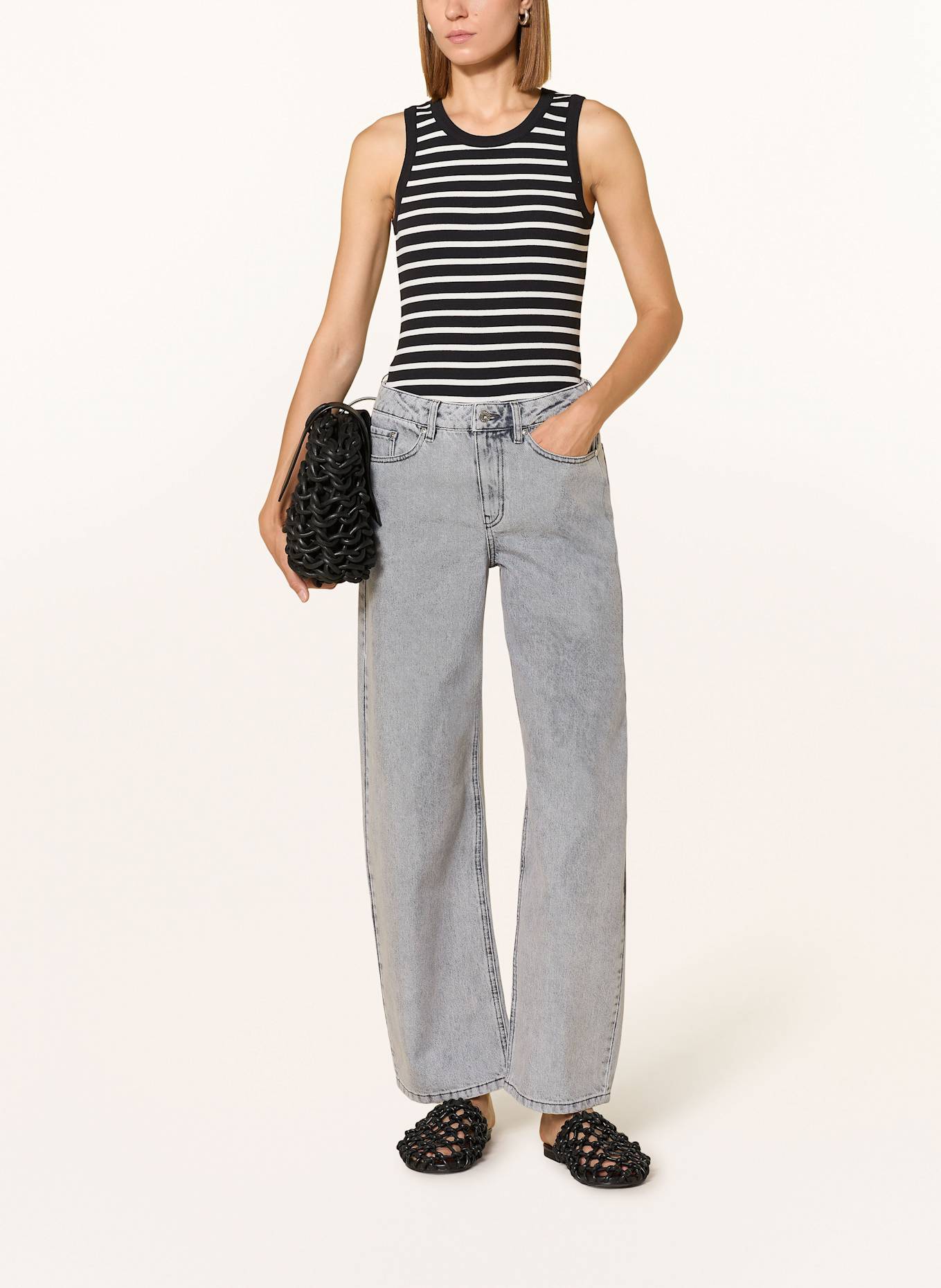 CINQUE Top CIRILA: SCHWARZ / WEISS