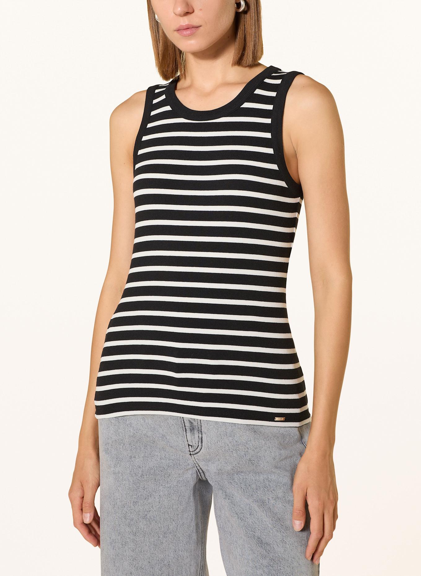 CINQUE Top CIRILA: SCHWARZ / WEISS