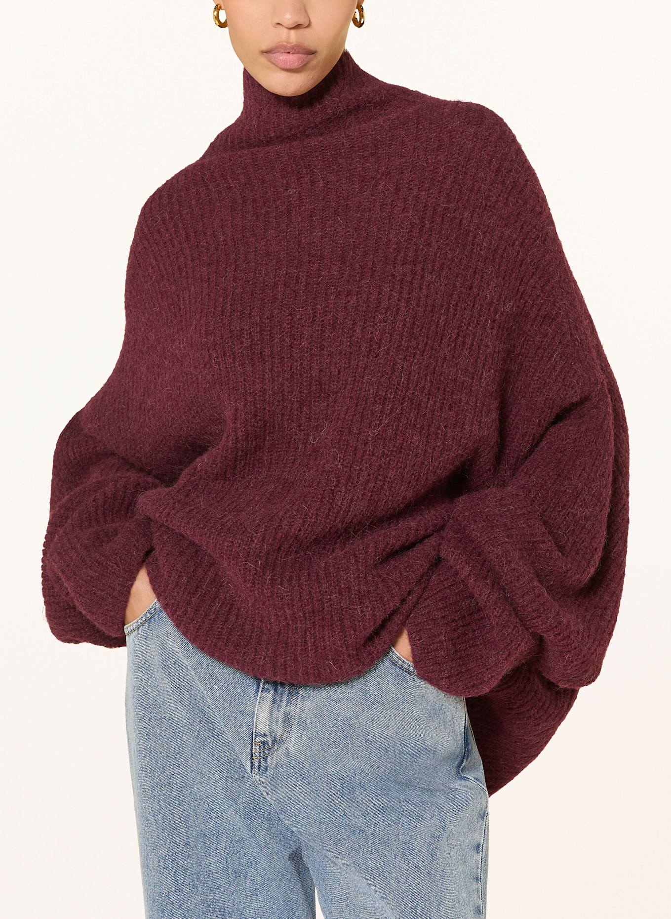 by Aylin Koenig Pullover MARA mit Alpaka: DUNKELROT