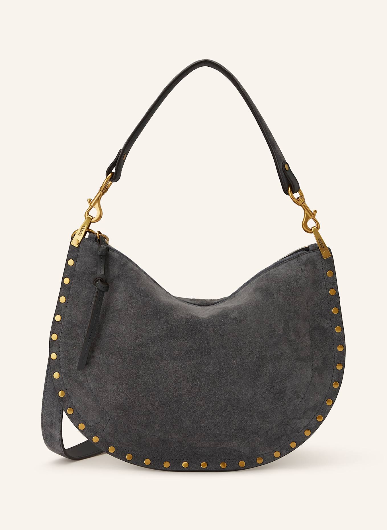 ISABEL MARANT Taška přes rameno OSKAN s nýty: ŠEDÁ