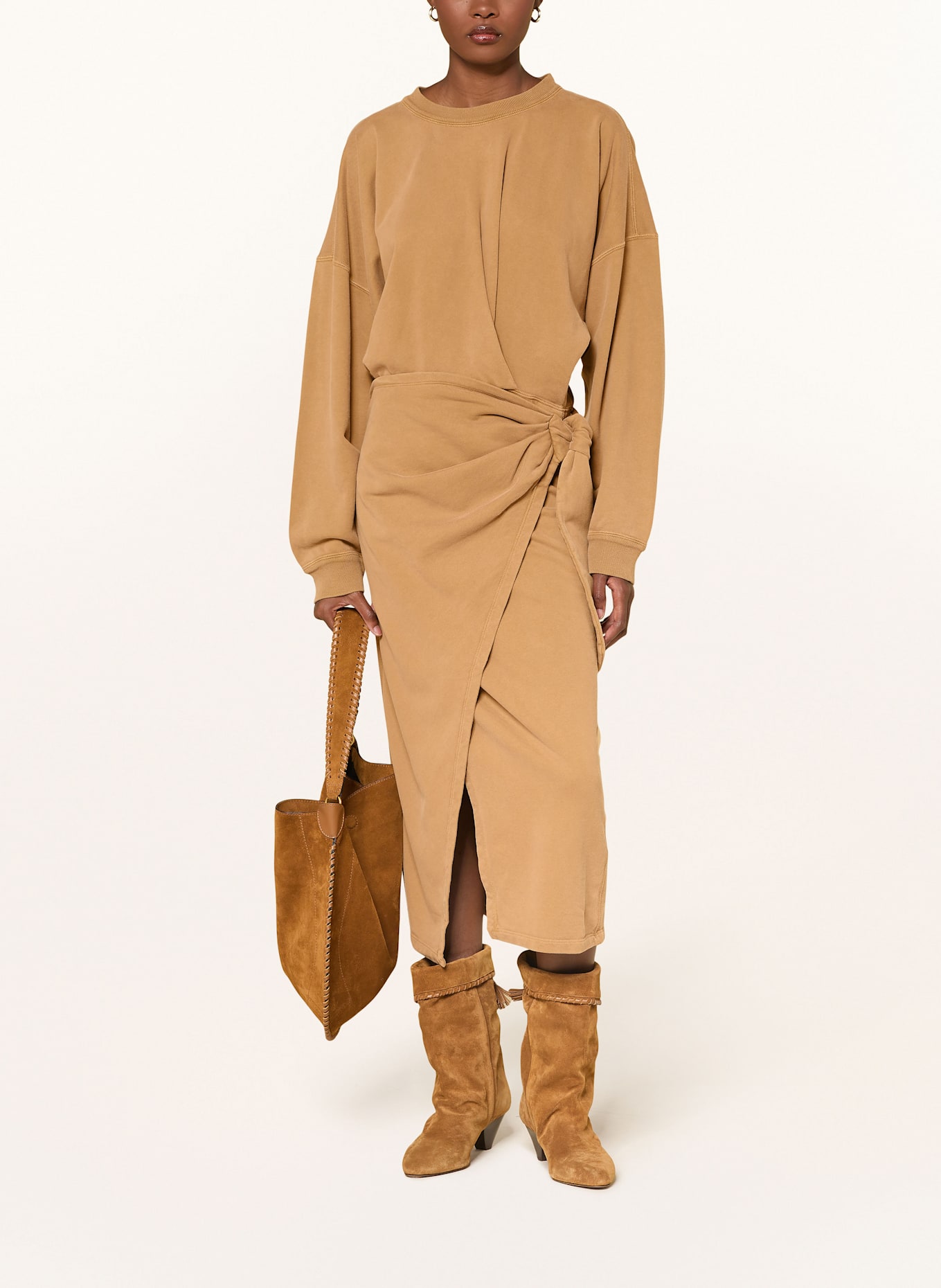 MARANT ÉTOILE Sweatkleid SANDRINA: COGNAC