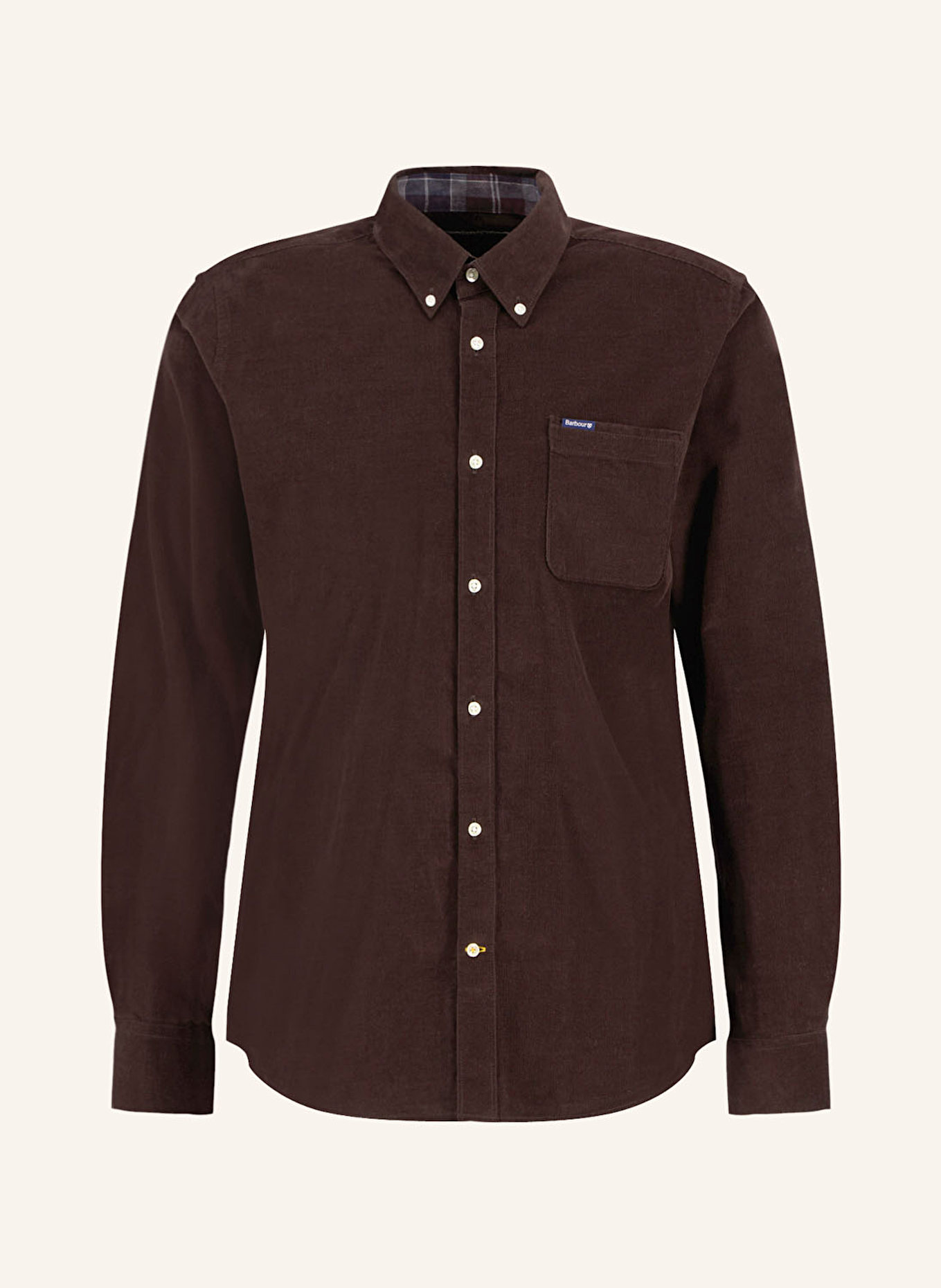 Barbour Cordhemd RAMSEY Tailored Fit: DUNKELBRAUN