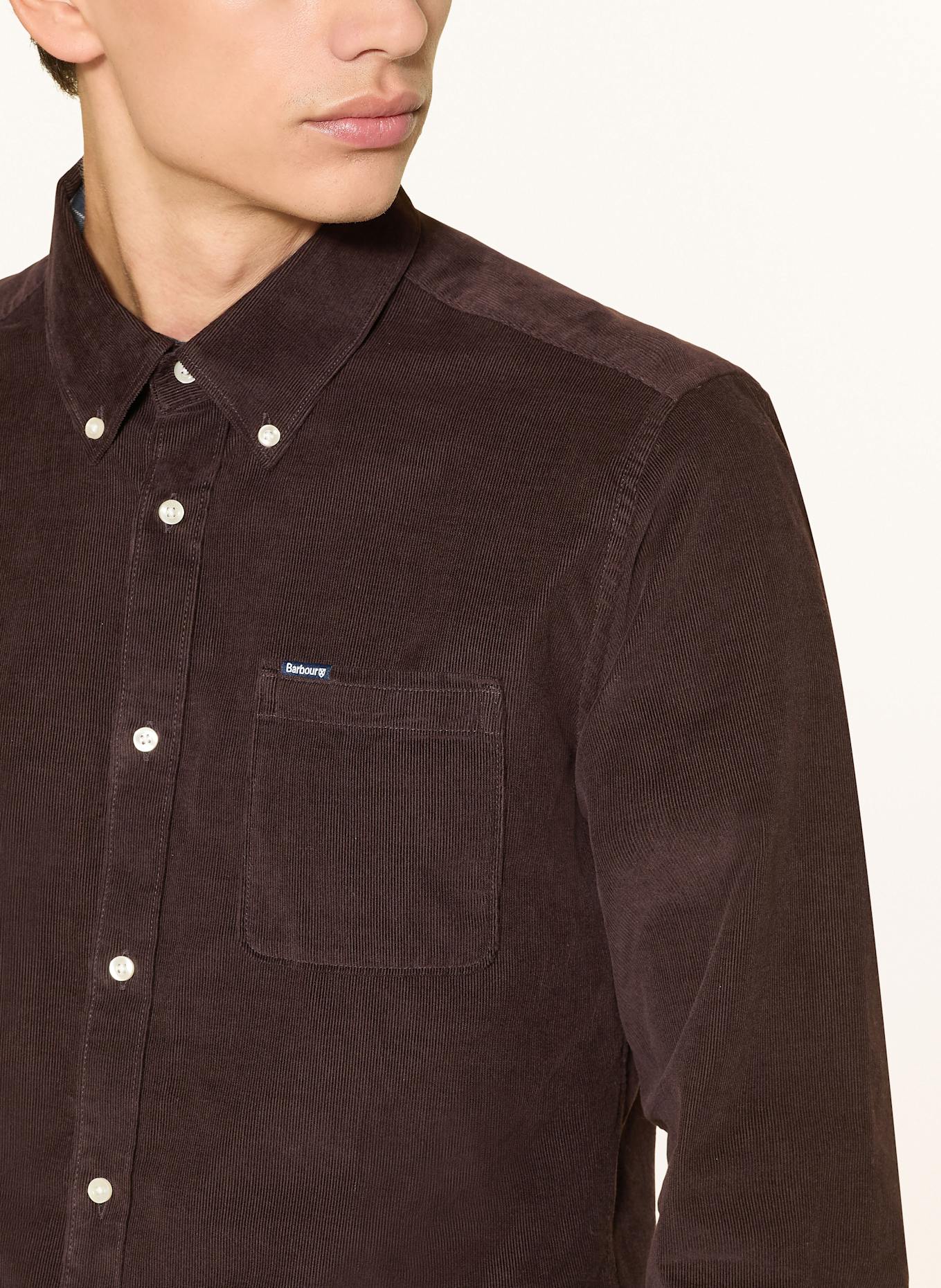 Barbour Cordhemd RAMSEY Tailored Fit: DUNKELBRAUN