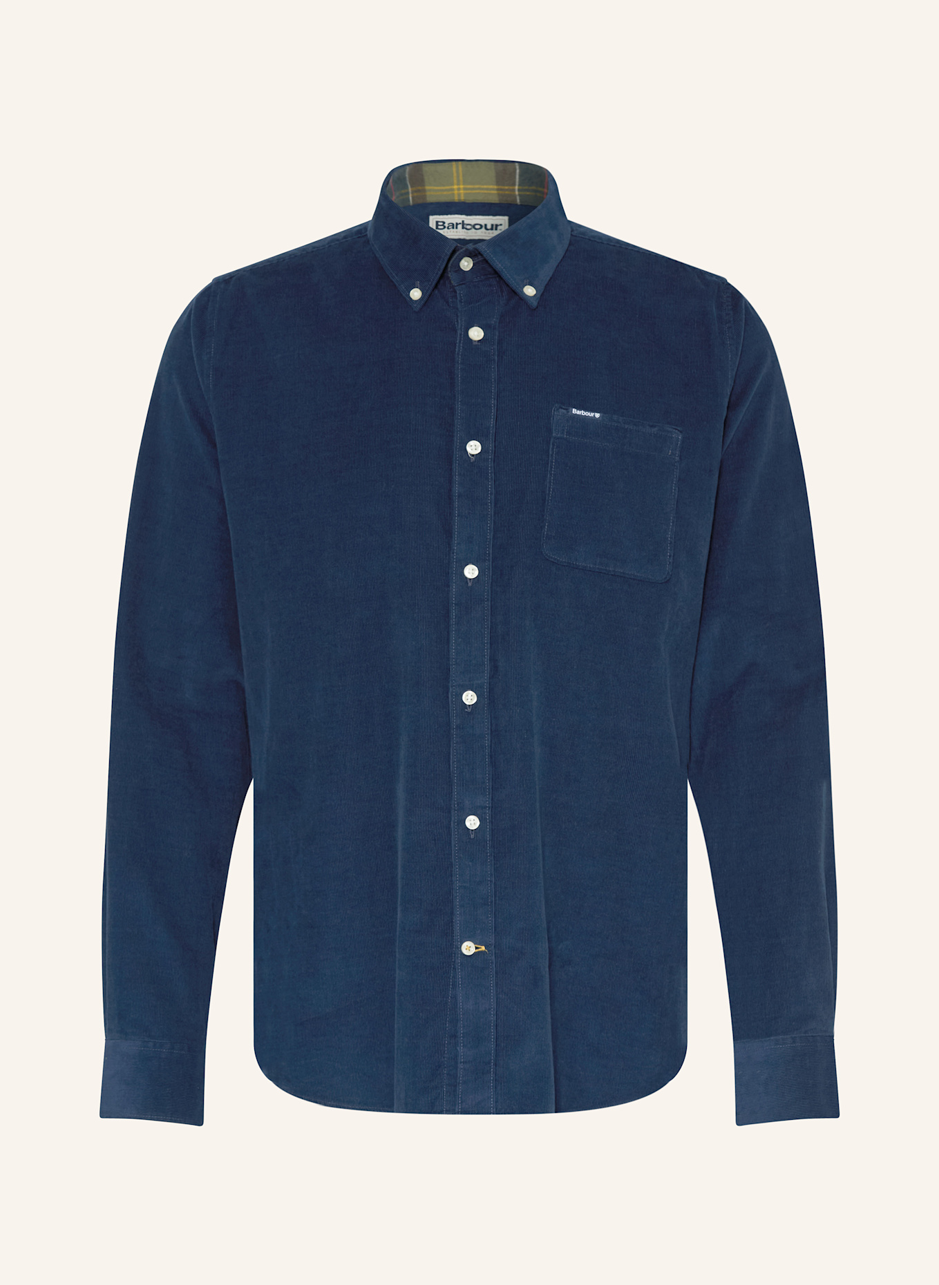 Barbour Cordhemd RAMSEY Tailored Fit: BLAU