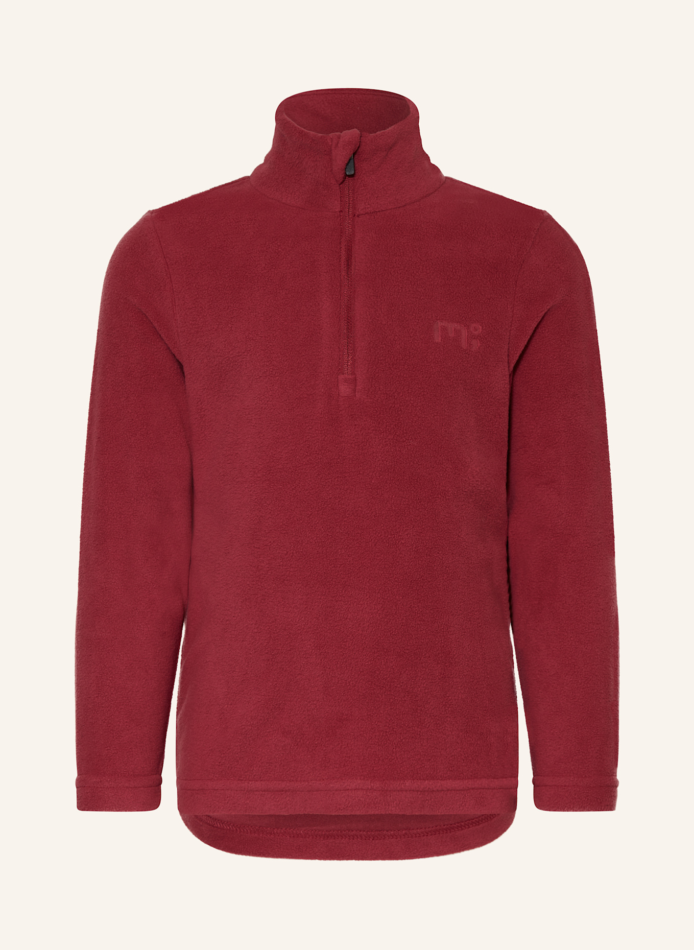 me°ru' Fleece-Troyer MOTUEKA: DUNKELROT