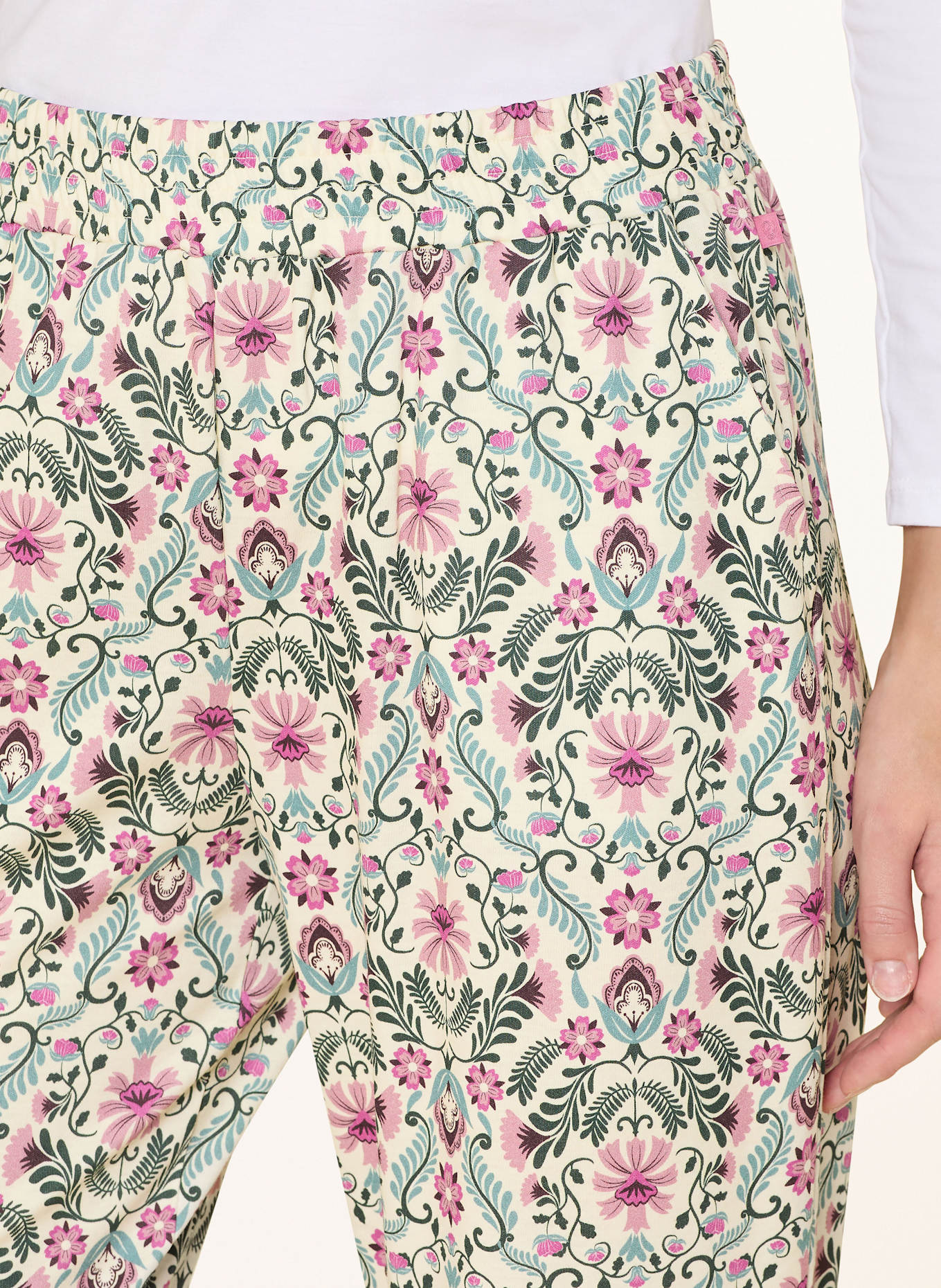 CALIDA Schlafhose FAVOURITES GROUND: ECRU / ROSA / MINT